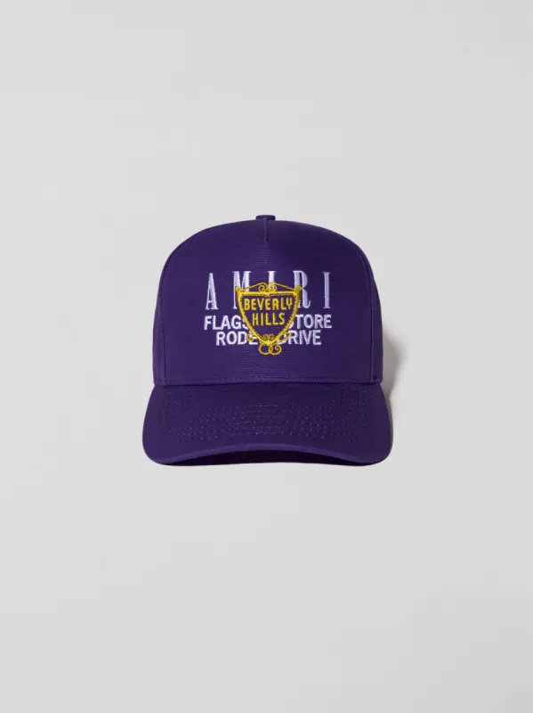 AMIRI EXCLUSIVE BEVERLY HILLS HAT - BLACK PURPLE sold by AMIRI