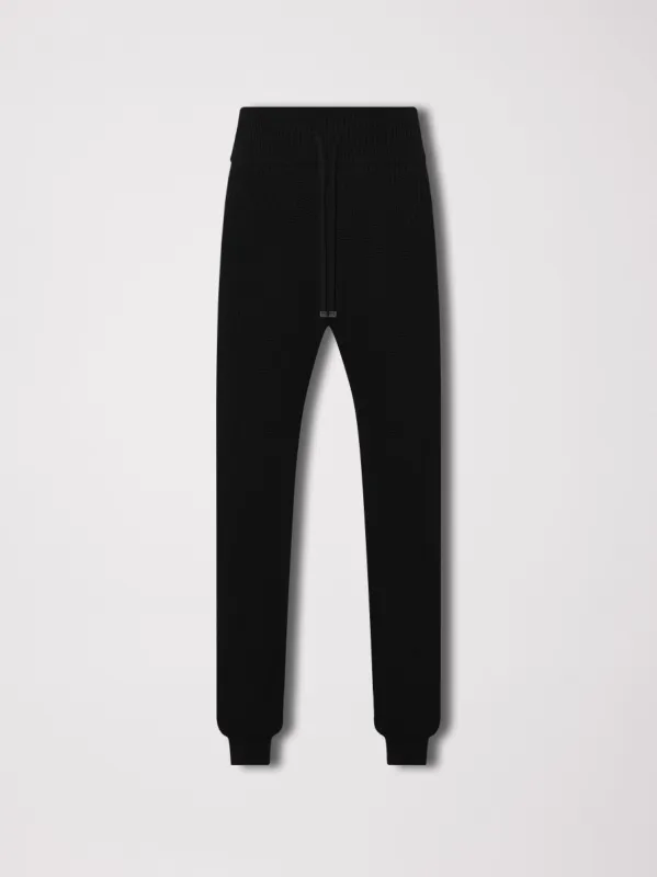WOMEN - RIB SWEATPANTS - BLACK sold by AMIRI