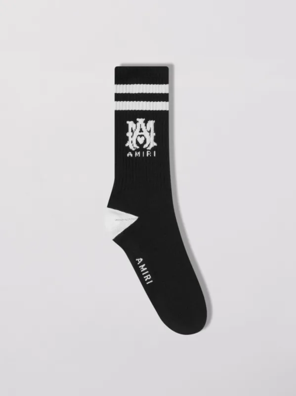 RIBBED M.A. SOCKS - BLACK sold by AMIRI