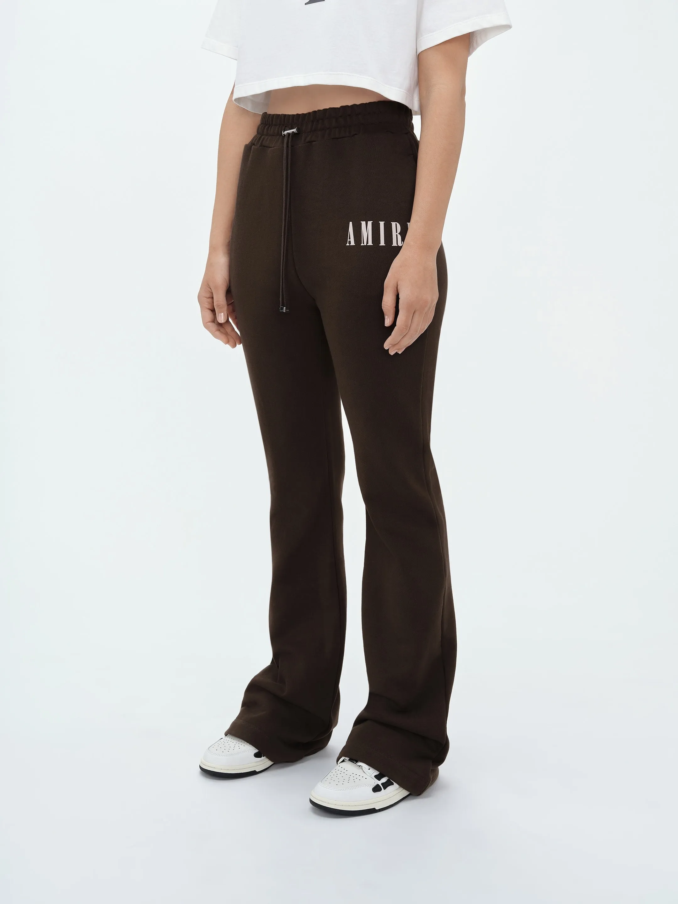 WOMEN - CORE LOGO FLARE SWEATPANT - Brown sold by AMIRI product image thumbnail 4