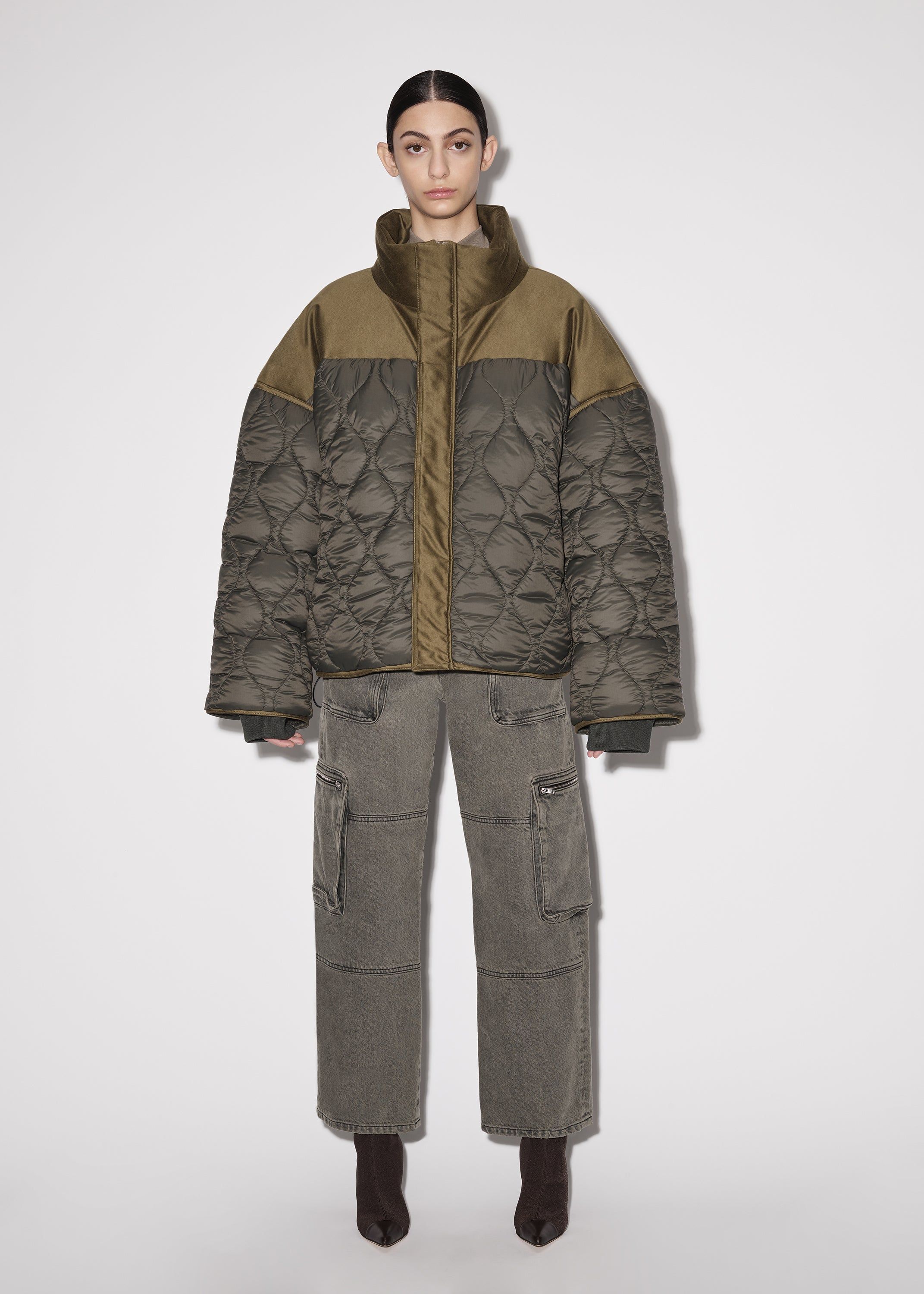 WOMEN - QUILTED PUFFER - OLIVE GREEN sold by AMIRI product image thumbnail 3