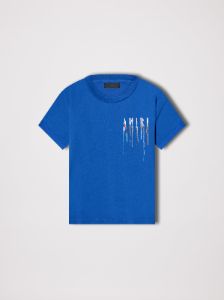 PAINT DRIP CORE LOGO TEE - BLUE / WHITE sold by AMIRI