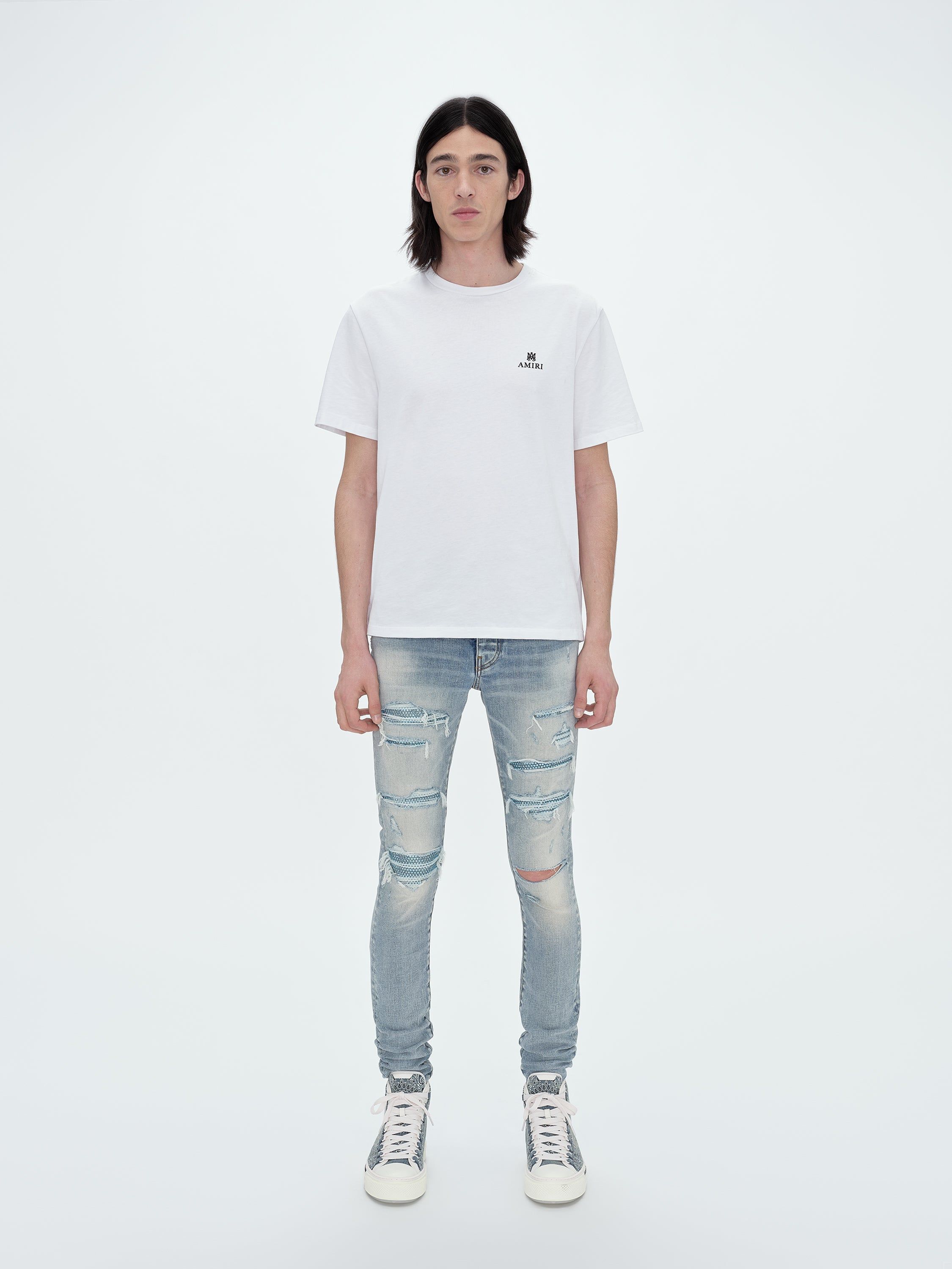CRYSTAL THRASHER JEAN - FADED INDIGO sold by AMIRI product image thumbnail 2