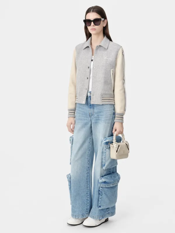 WOMEN - WOMEN'S BONES JACKET - Grey sold by AMIRI