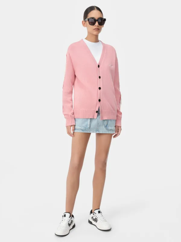 WOMEN - WOMEN'S BONES CARDIGAN - Flamingo Pink made by AMIRI