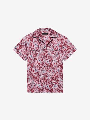 PAISLEY PJ SHIRT - RED sold by AMIRI
