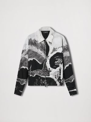 WES LANG BIG SKULL BLOUSON - BLACK made by AMIRI