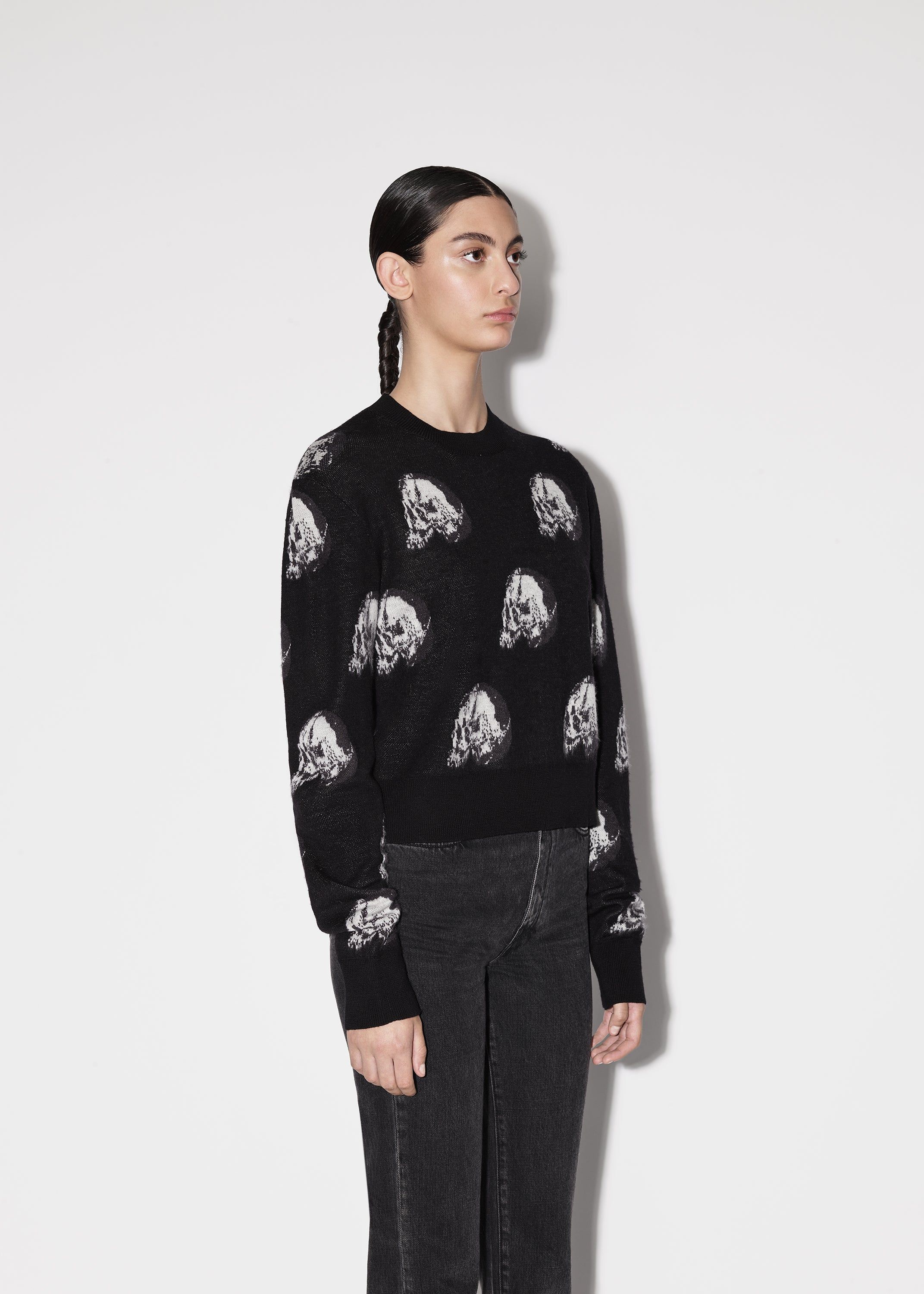 WOMEN - WES LANG REPEAT SKULL CREW sold by AMIRI product image thumbnail 4