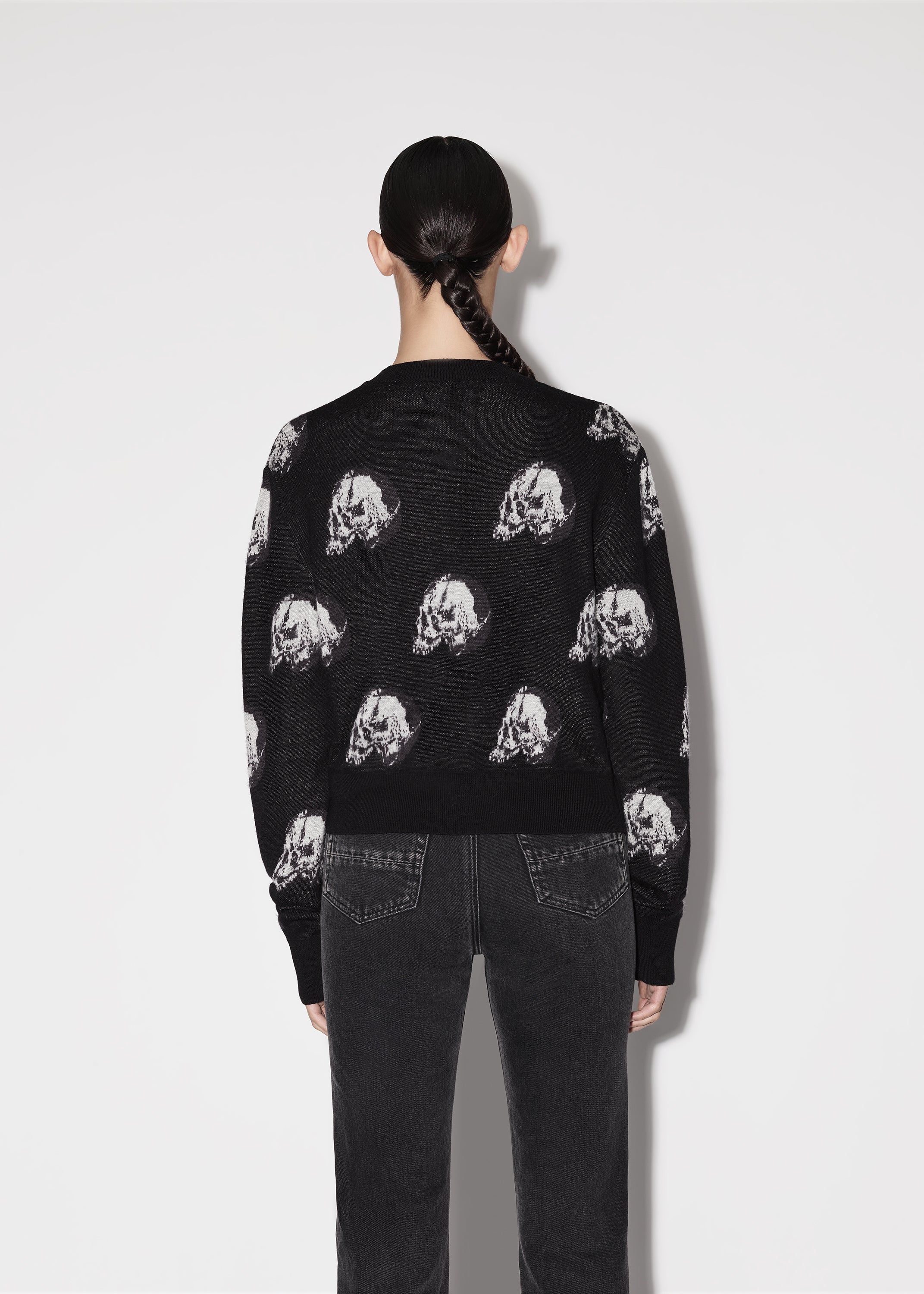WOMEN - WES LANG REPEAT SKULL CREW sold by AMIRI product image thumbnail 5