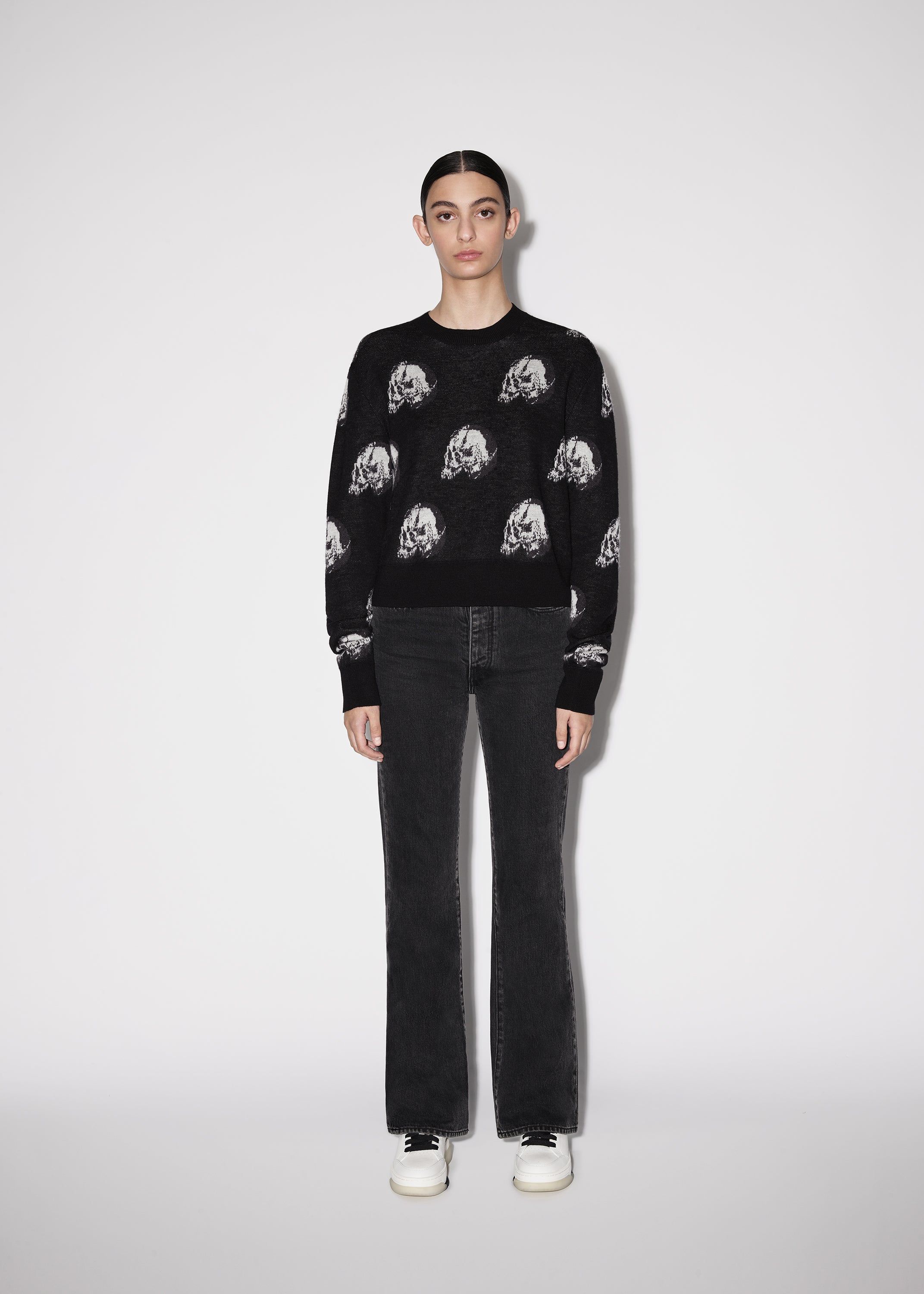 WOMEN - WES LANG REPEAT SKULL CREW sold by AMIRI product image thumbnail 2