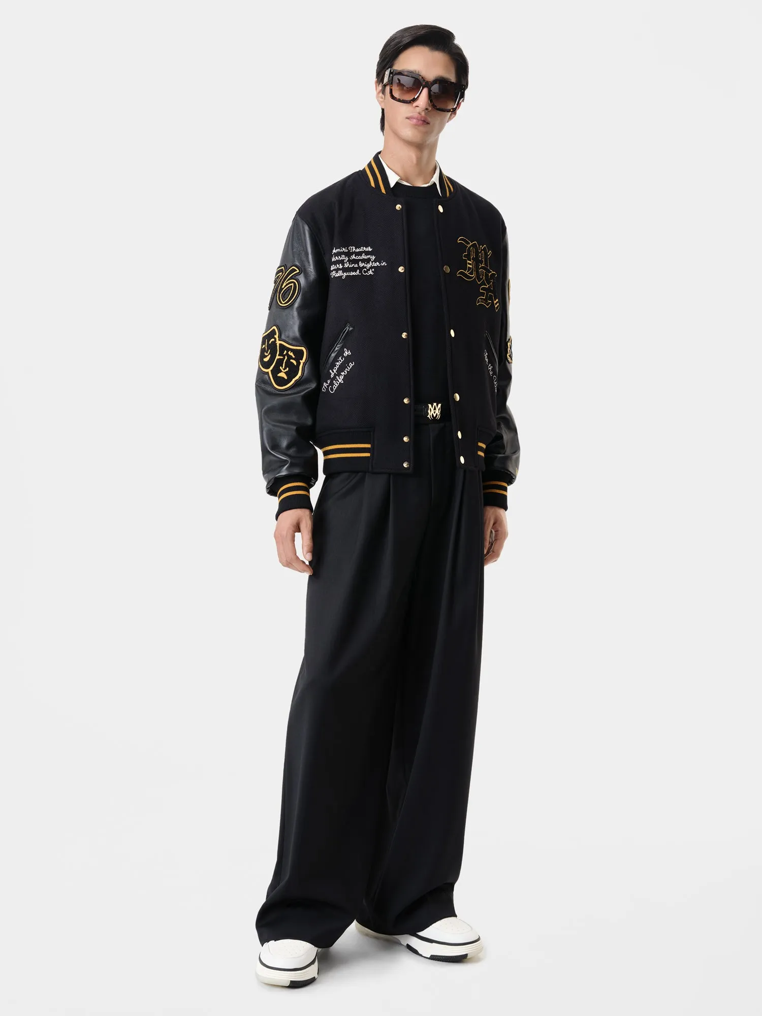 AMIRI LION VARSITY JACKET - Black sold by AMIRI