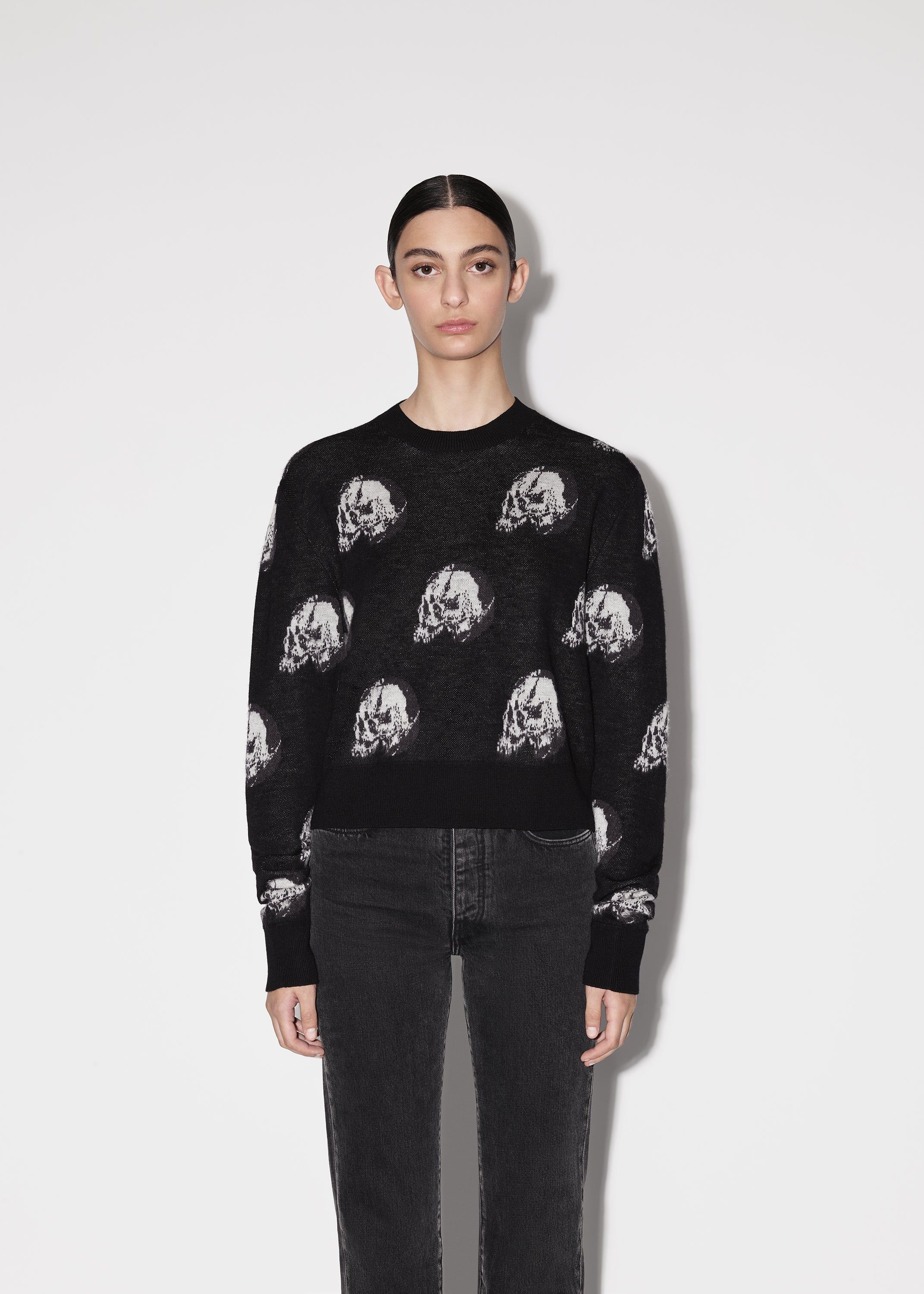 WOMEN - WES LANG REPEAT SKULL CREW sold by AMIRI product image thumbnail 3