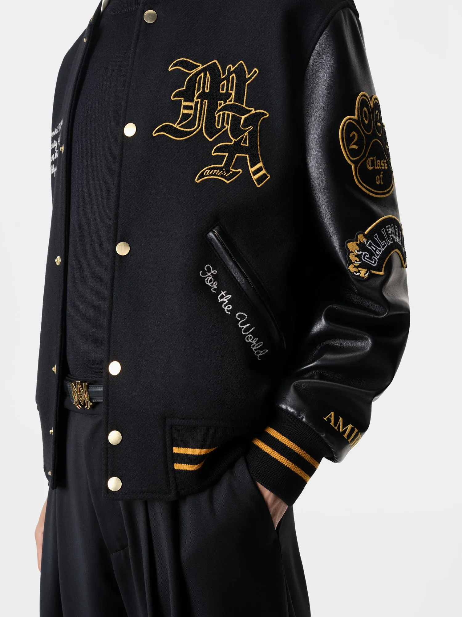 AMIRI LION VARSITY JACKET - Black sold by AMIRI product image thumbnail 5