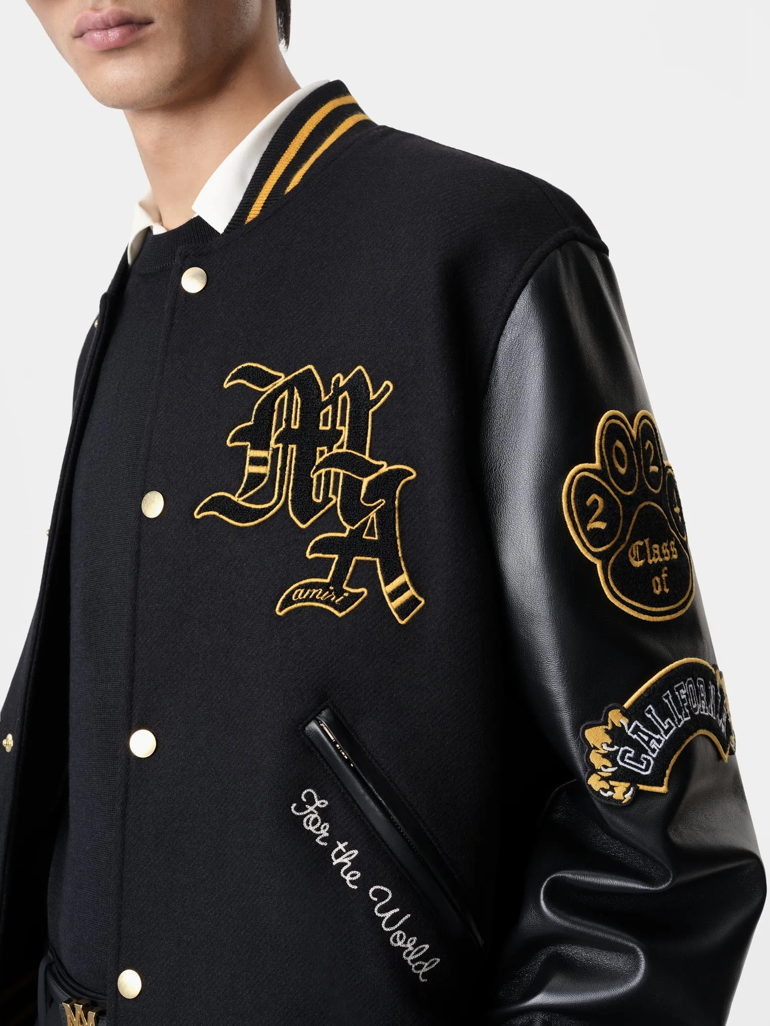 AMIRI LION VARSITY JACKET - Black sold by AMIRI product image thumbnail 4