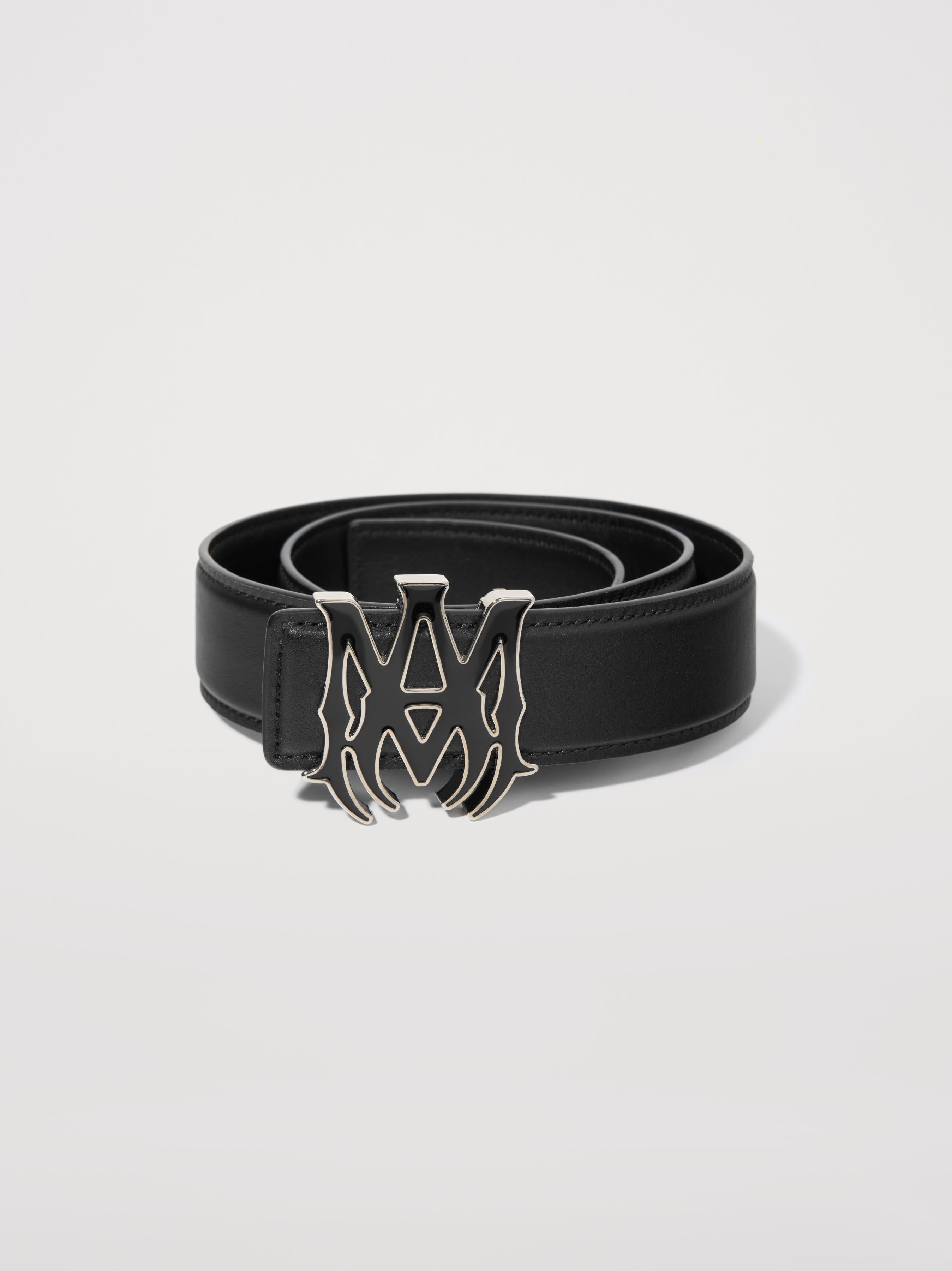 M.A. ENAMEL BELT- BLACK sold by AMIRI