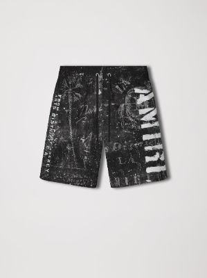 STENCIL MILITARY SWIM TRUNK - BLACK sold by AMIRI