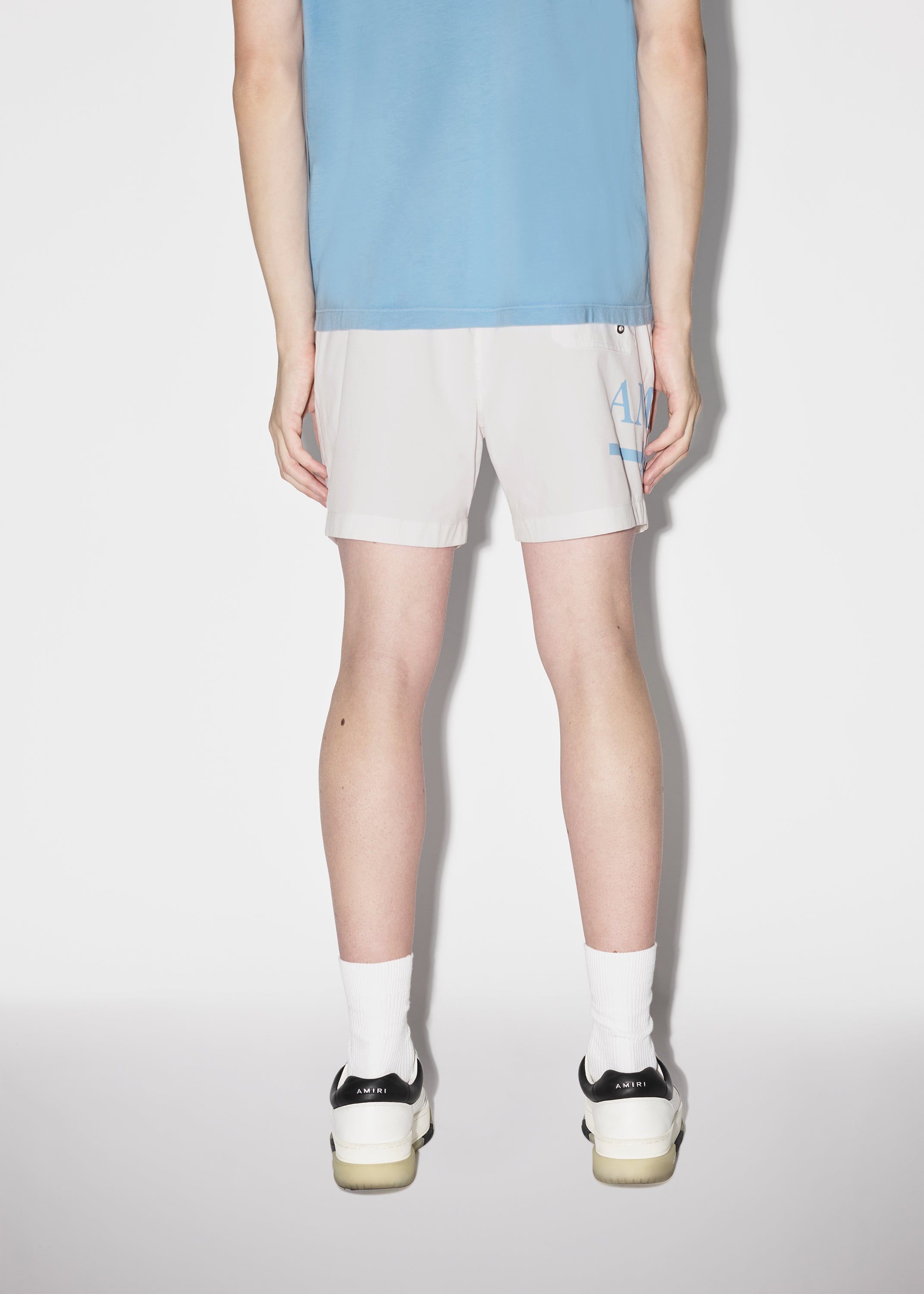 AMIRI M.A. BAR LOGO SWIM TRUNKS - WHITE sold by AMIRI product image thumbnail 4