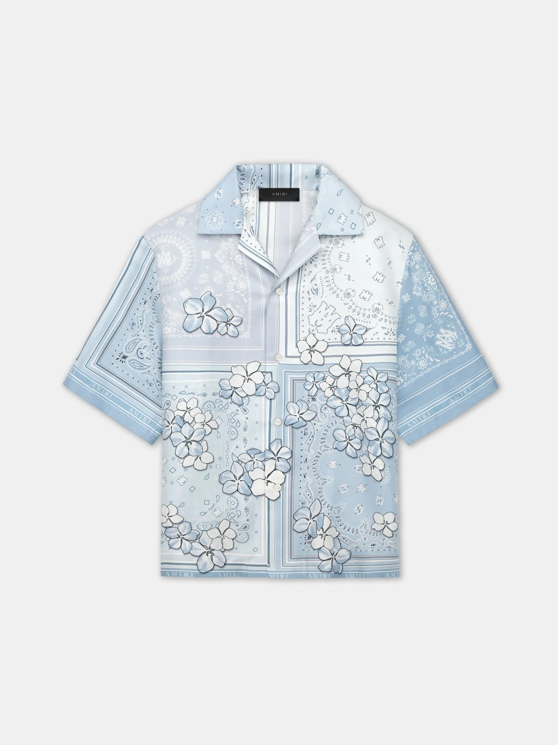 BANDANA FLORAL BOWLING SHIRT - Cerulean sold by AMIRI product image thumbnail 5
