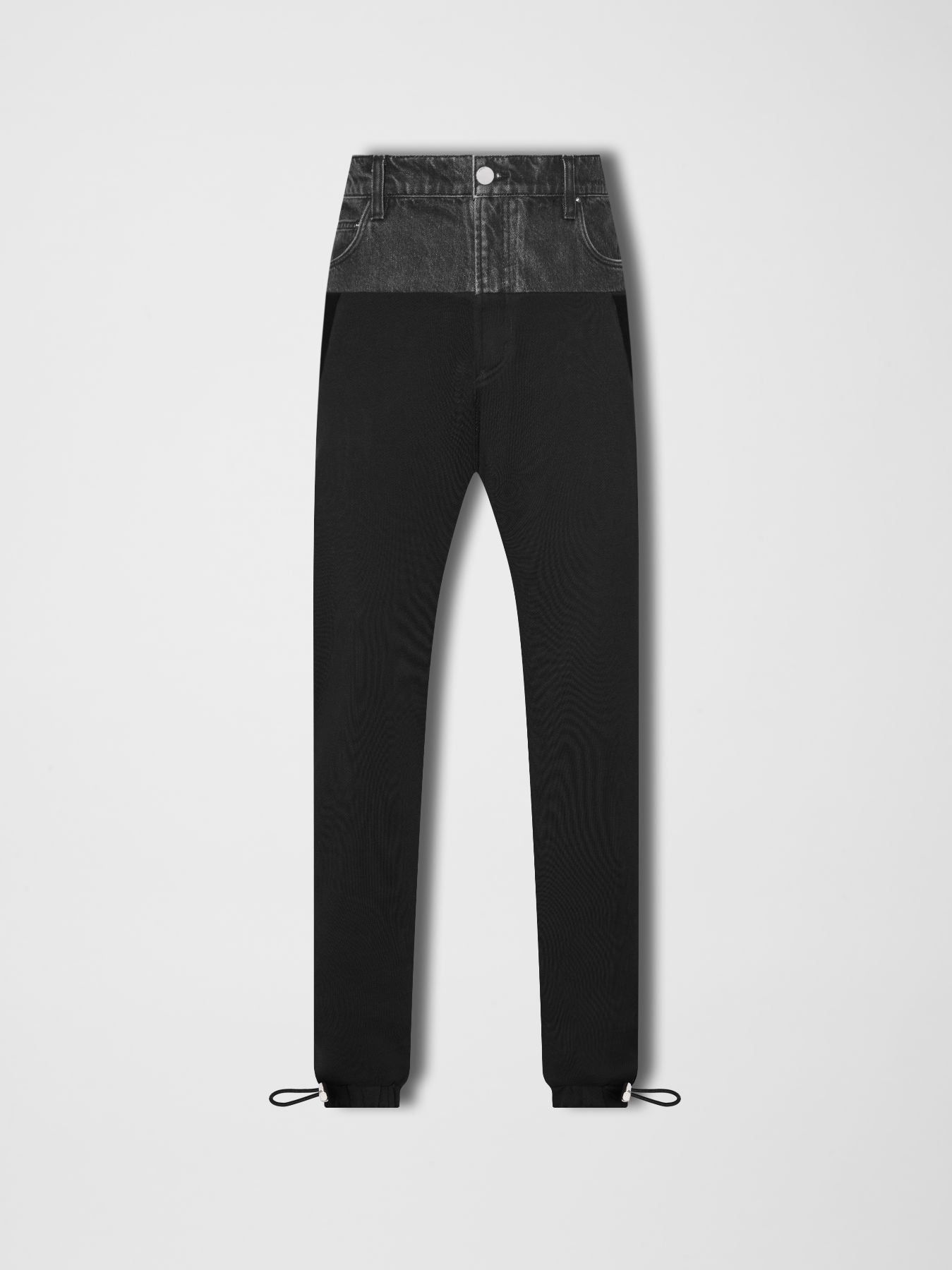 WOMEN - HYBRID SWEATPANT - SATIN BLACK / BLACK sold by AMIRI