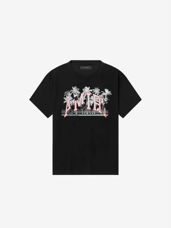 AMIRI VARSITY PALMS TEE - BLACK made by AMIRI