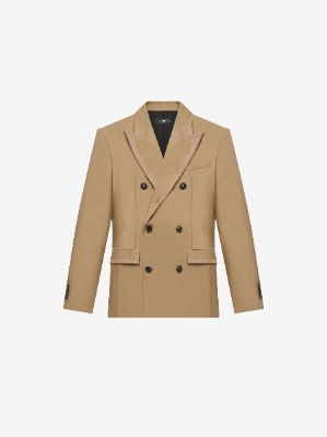 DOUBLE BREASTED BLAZER - Brown sold by AMIRI