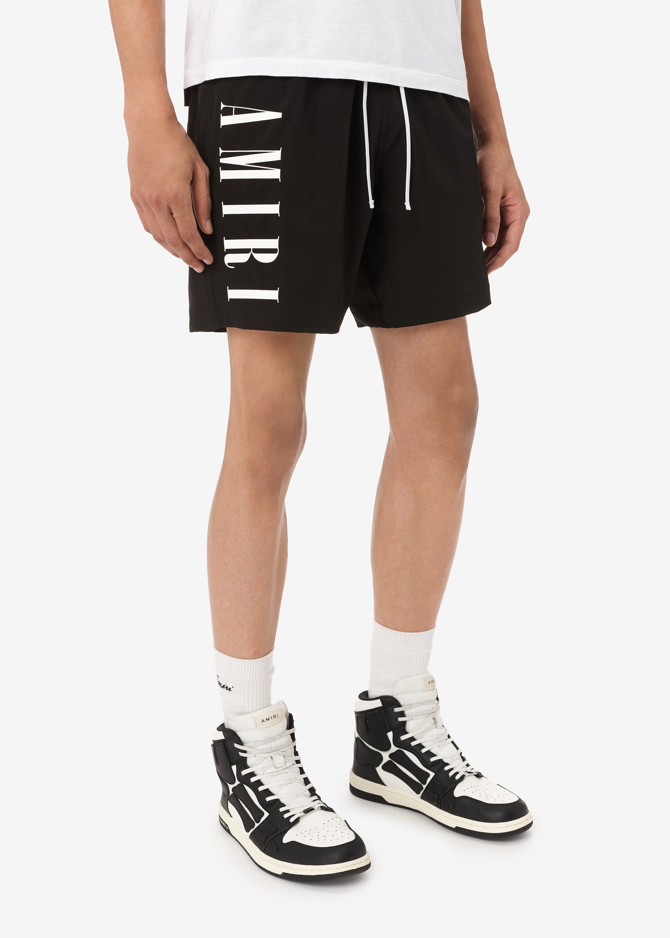 VERTICAL LOGO SWIM TRUNKS - BLACK sold by AMIRI product image thumbnail 3