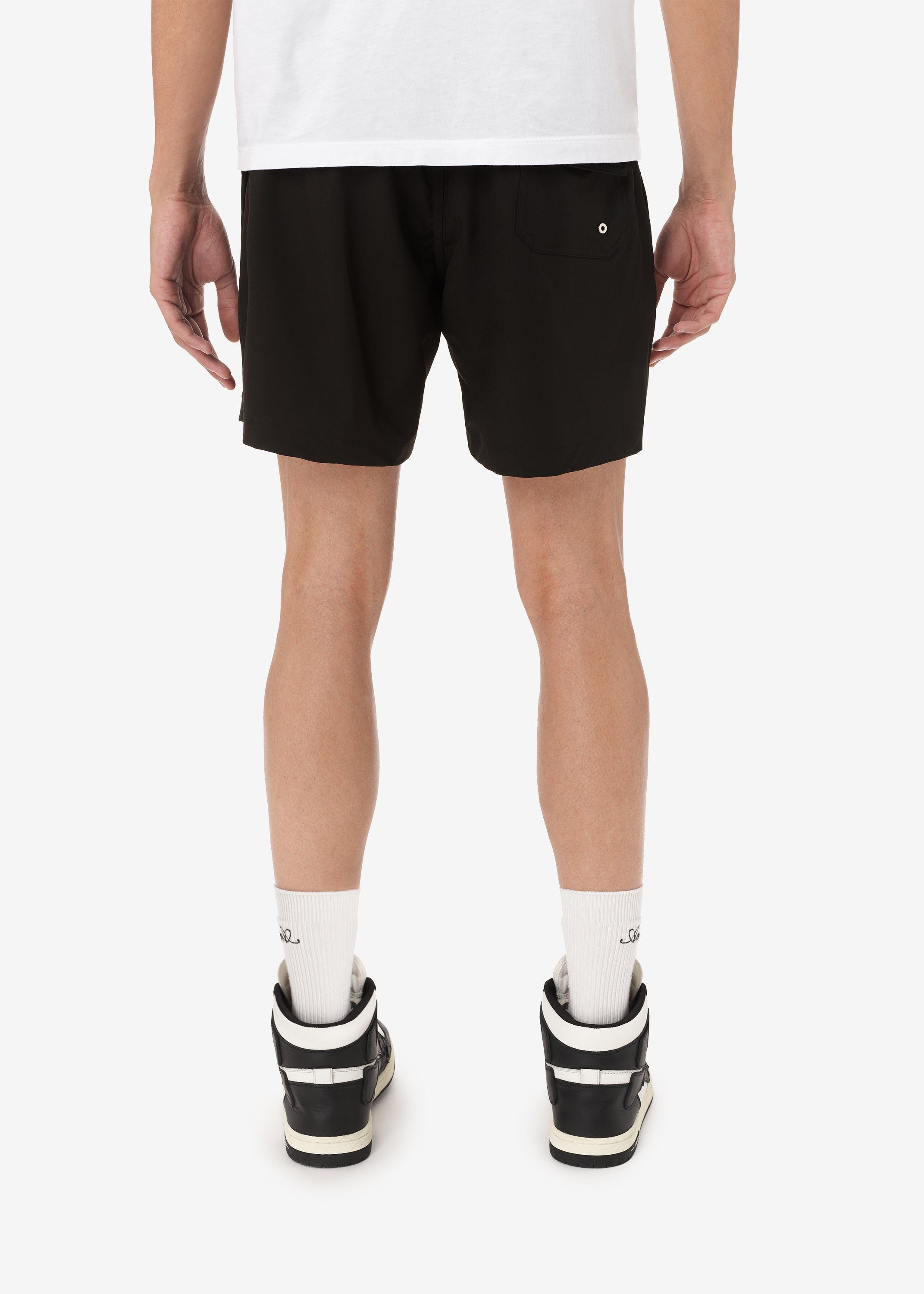 VERTICAL LOGO SWIM TRUNKS - BLACK sold by AMIRI product image thumbnail 4