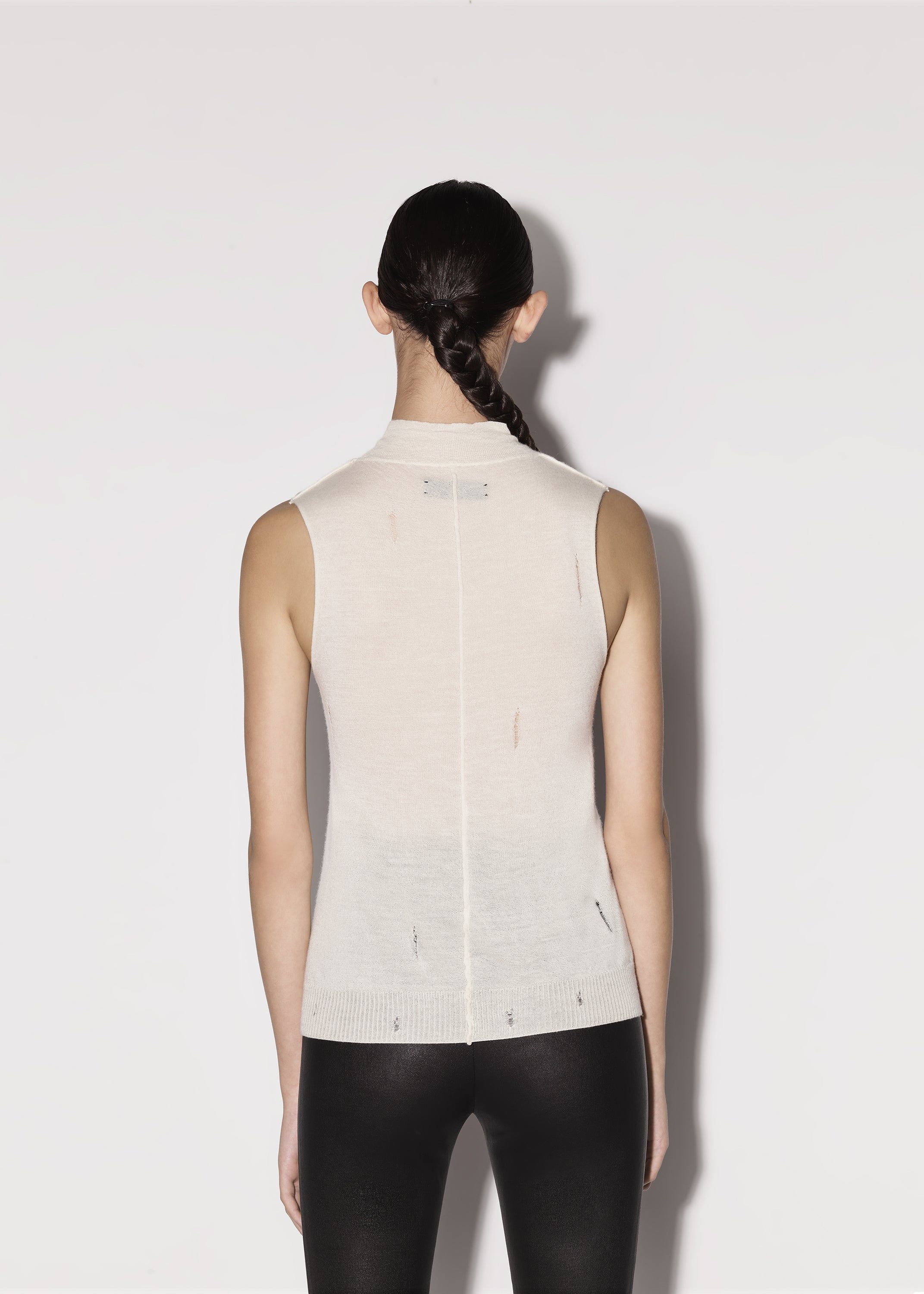 WOMEN - MOCK NECK SHELL - ALABASTER sold by AMIRI product image thumbnail 5
