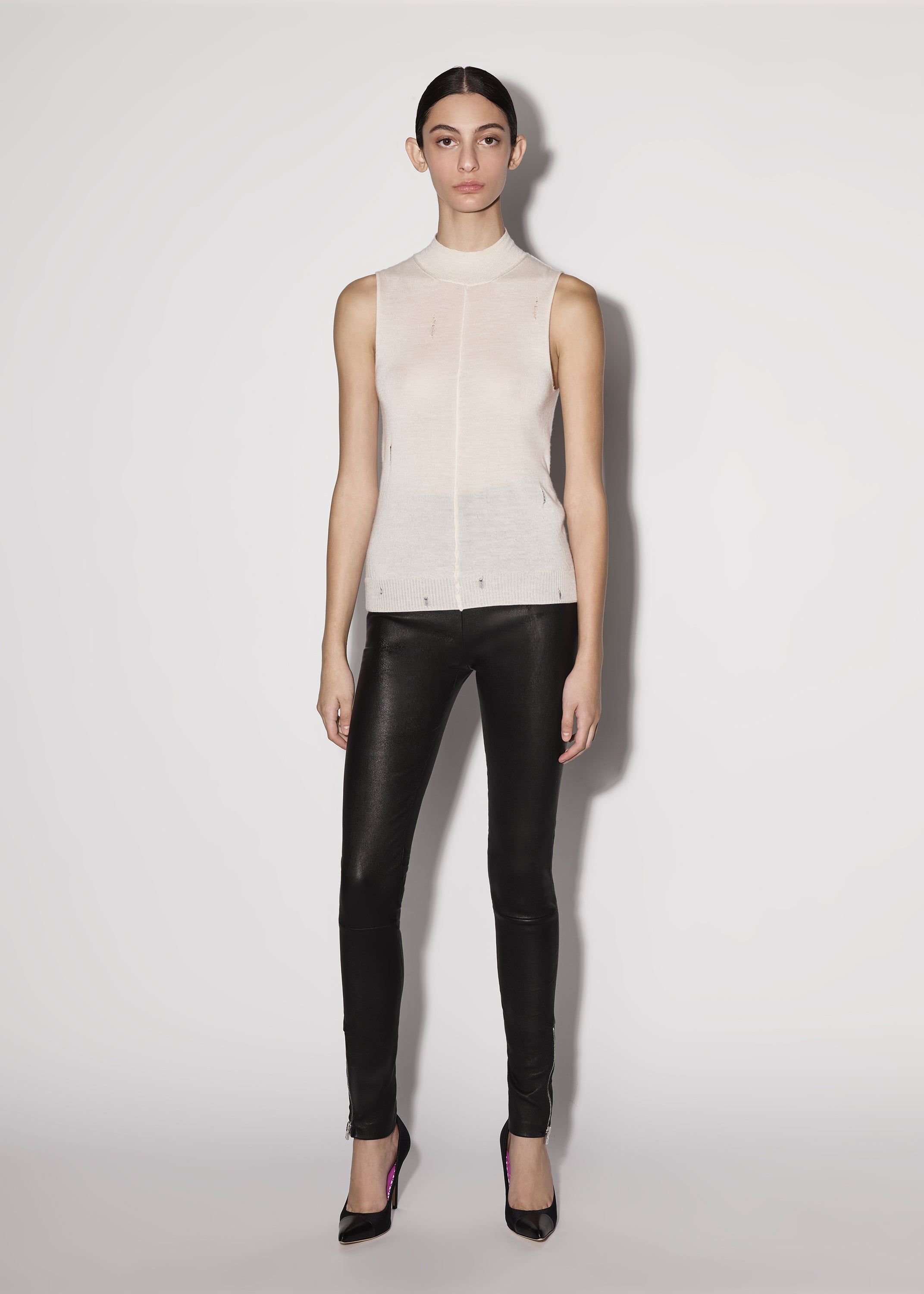 WOMEN - MOCK NECK SHELL - ALABASTER sold by AMIRI product image thumbnail 2