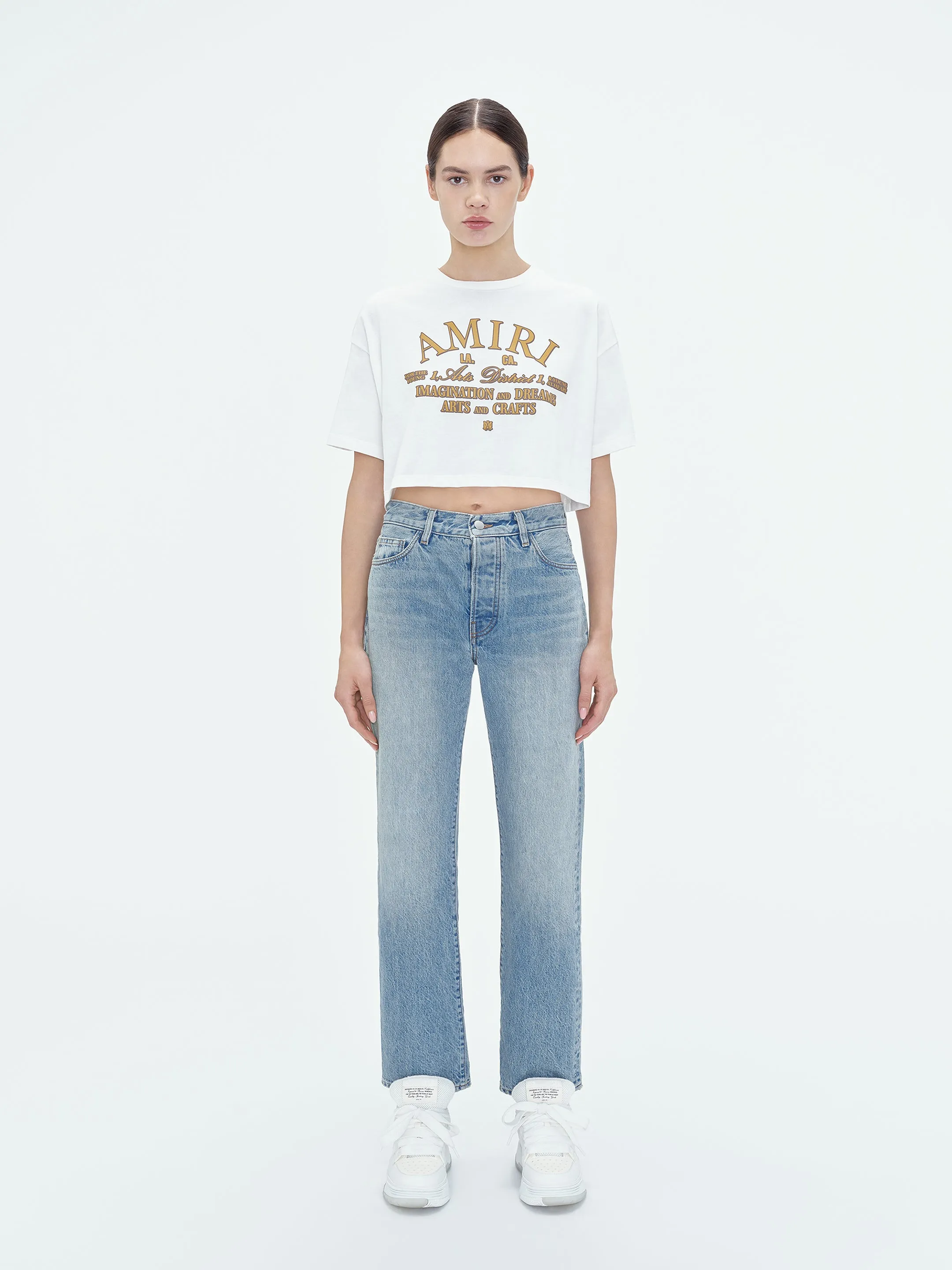 WOMEN - ARTS DISTRICT CROPPED TEE - White sold by AMIRI product image thumbnail 2