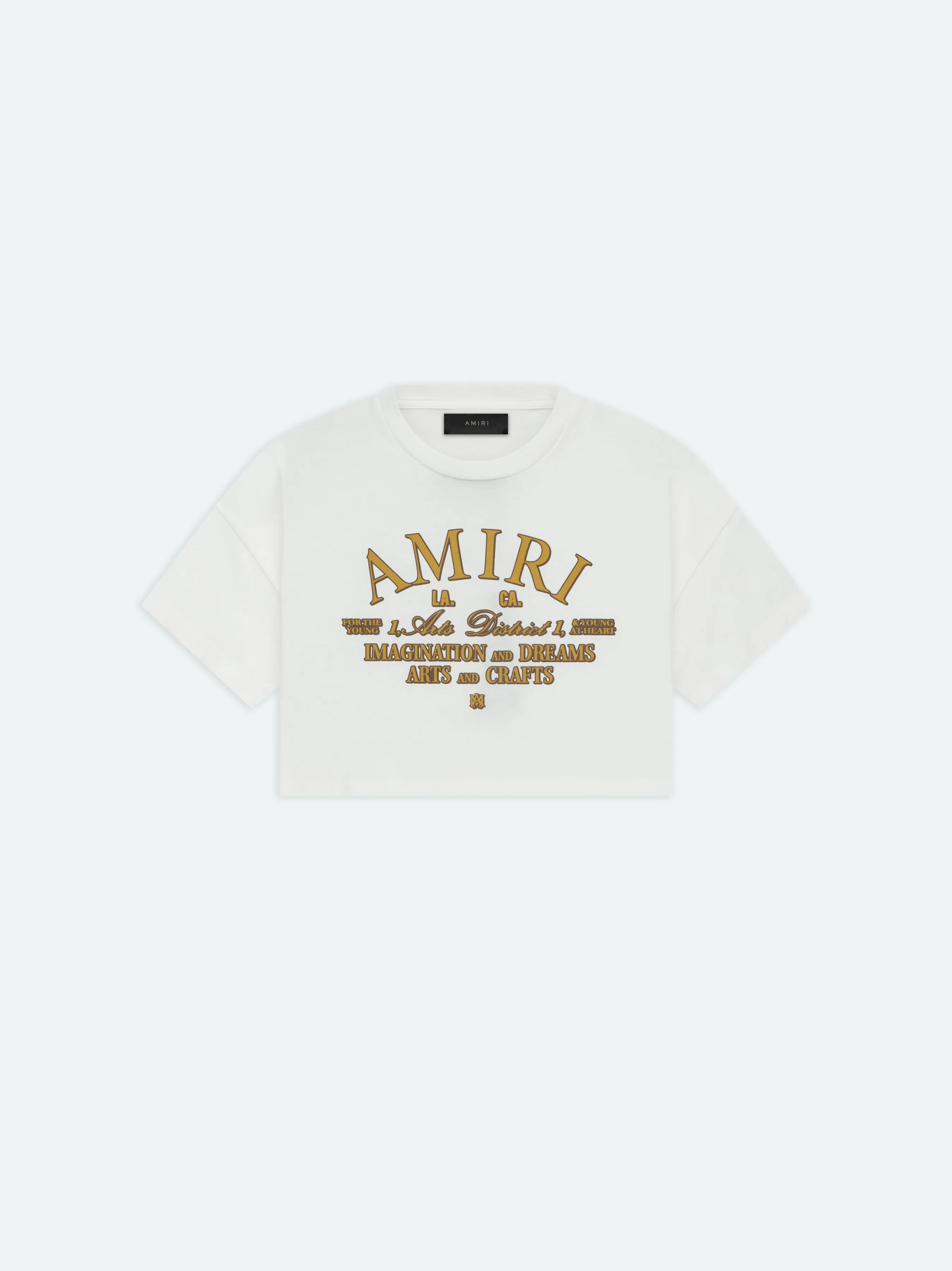 WOMEN - ARTS DISTRICT CROPPED TEE - White sold by AMIRI
