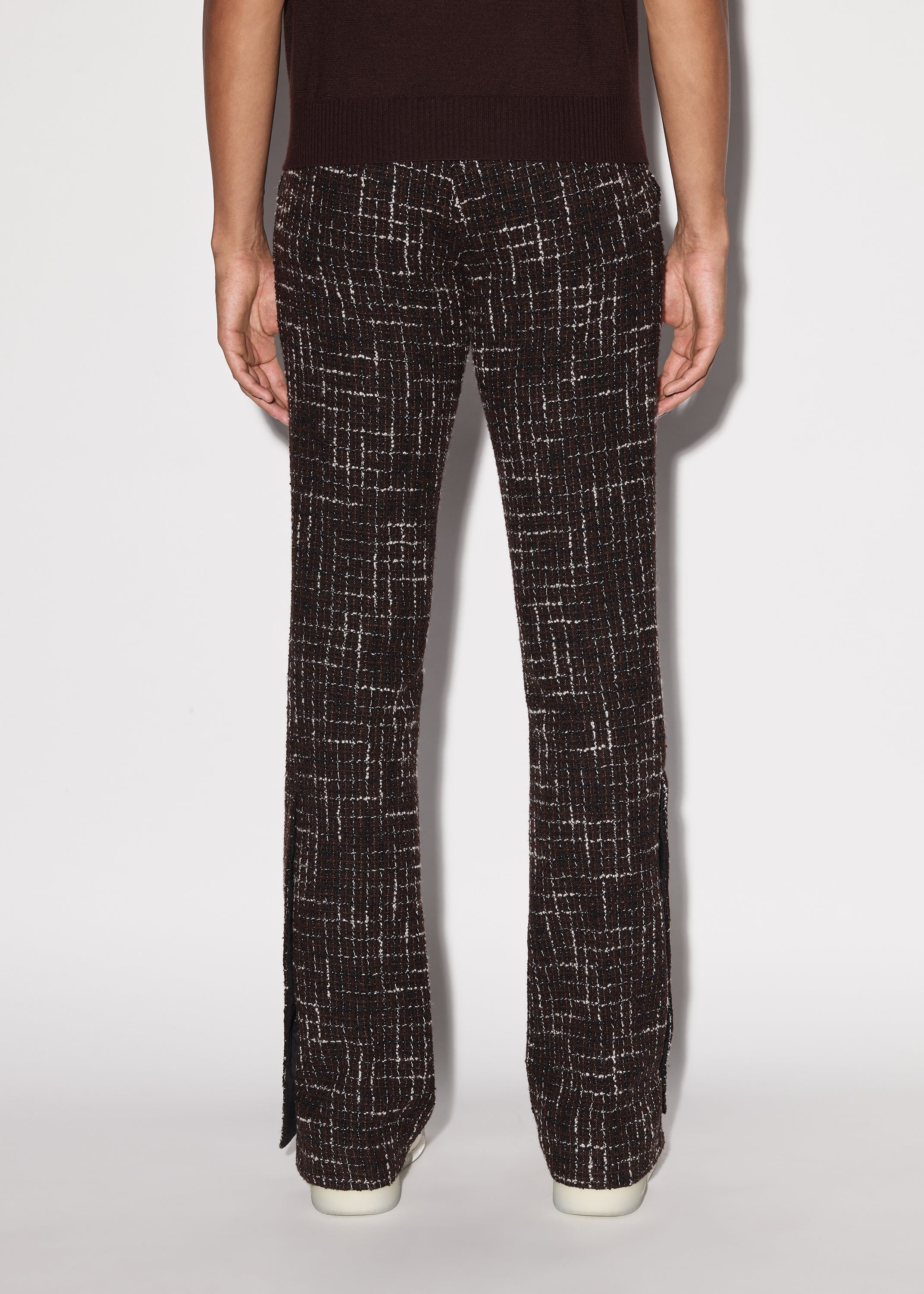 BOUCLE TAILORED FLARE PANT - BROWN sold by AMIRI product image thumbnail 4
