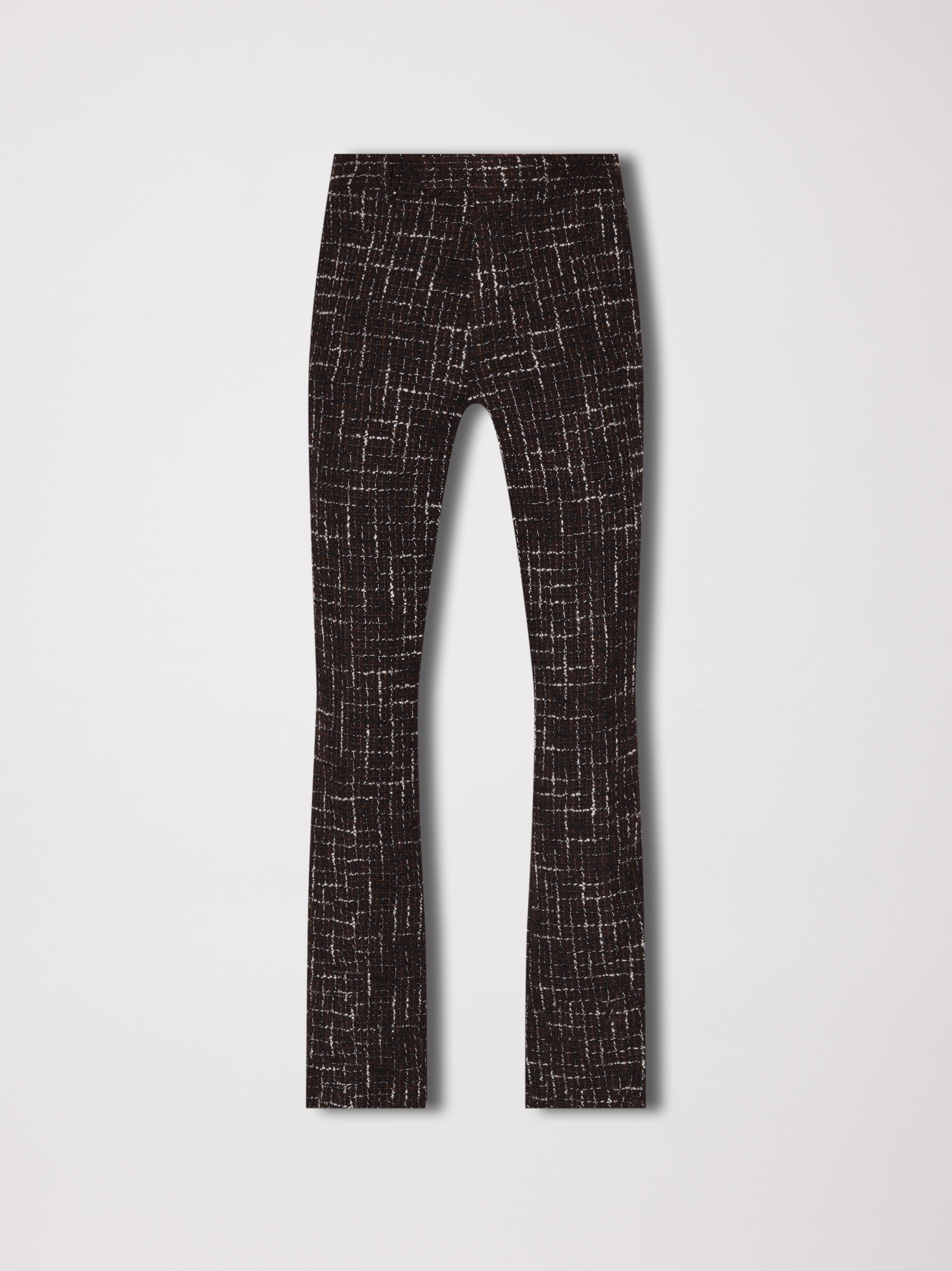 BOUCLE TAILORED FLARE PANT - BROWN sold by AMIRI
