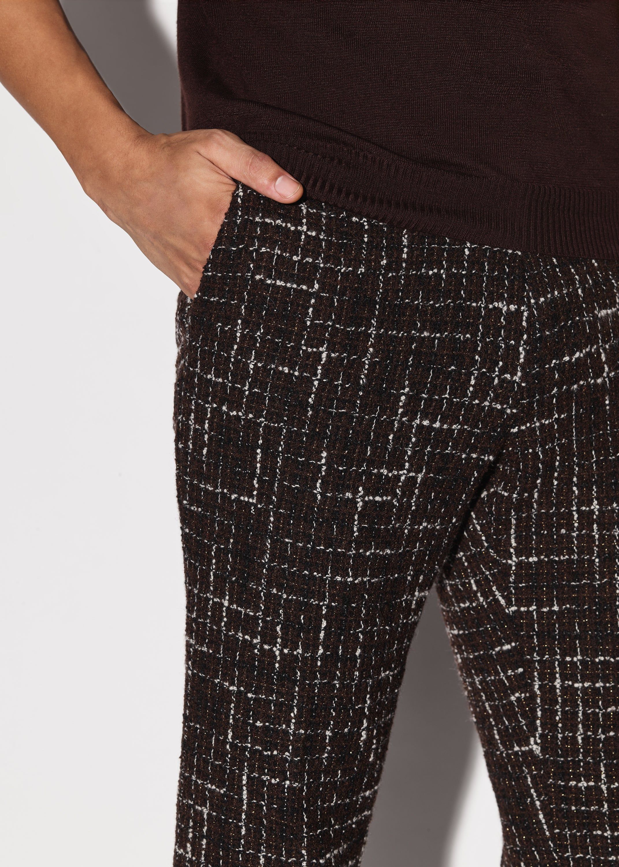 BOUCLE TAILORED FLARE PANT - BROWN sold by AMIRI product image thumbnail 5