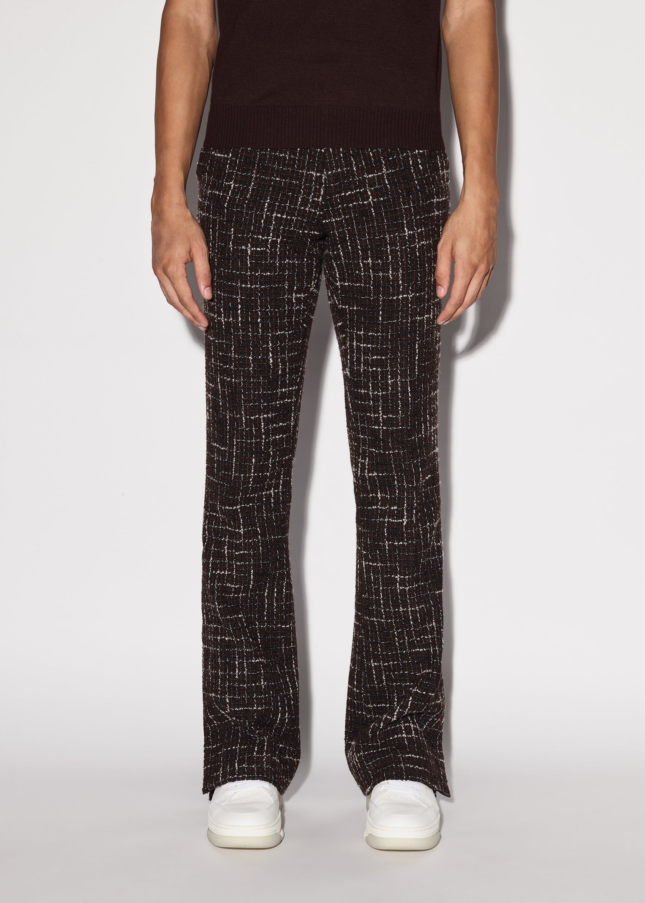 BOUCLE TAILORED FLARE PANT - BROWN sold by AMIRI product image thumbnail 2