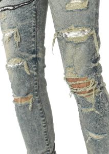 Snake Patch Jean Dirty Indigo sold by AMIRI