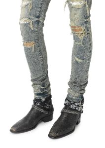Snake Patch Jean Dirty Indigo sold by AMIRI