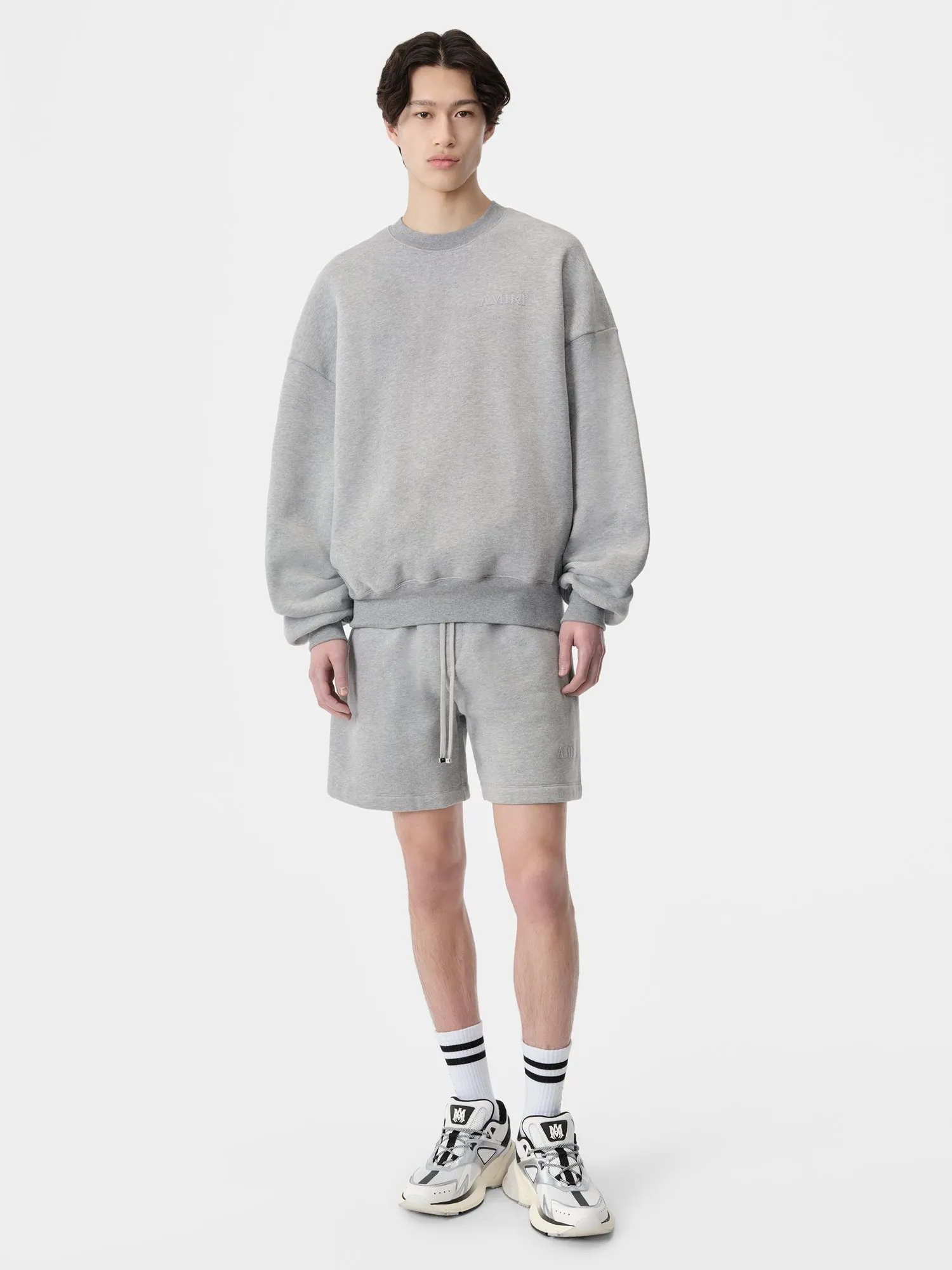 AMIRI EMBROIDERED SHORT - Grey sold by AMIRI