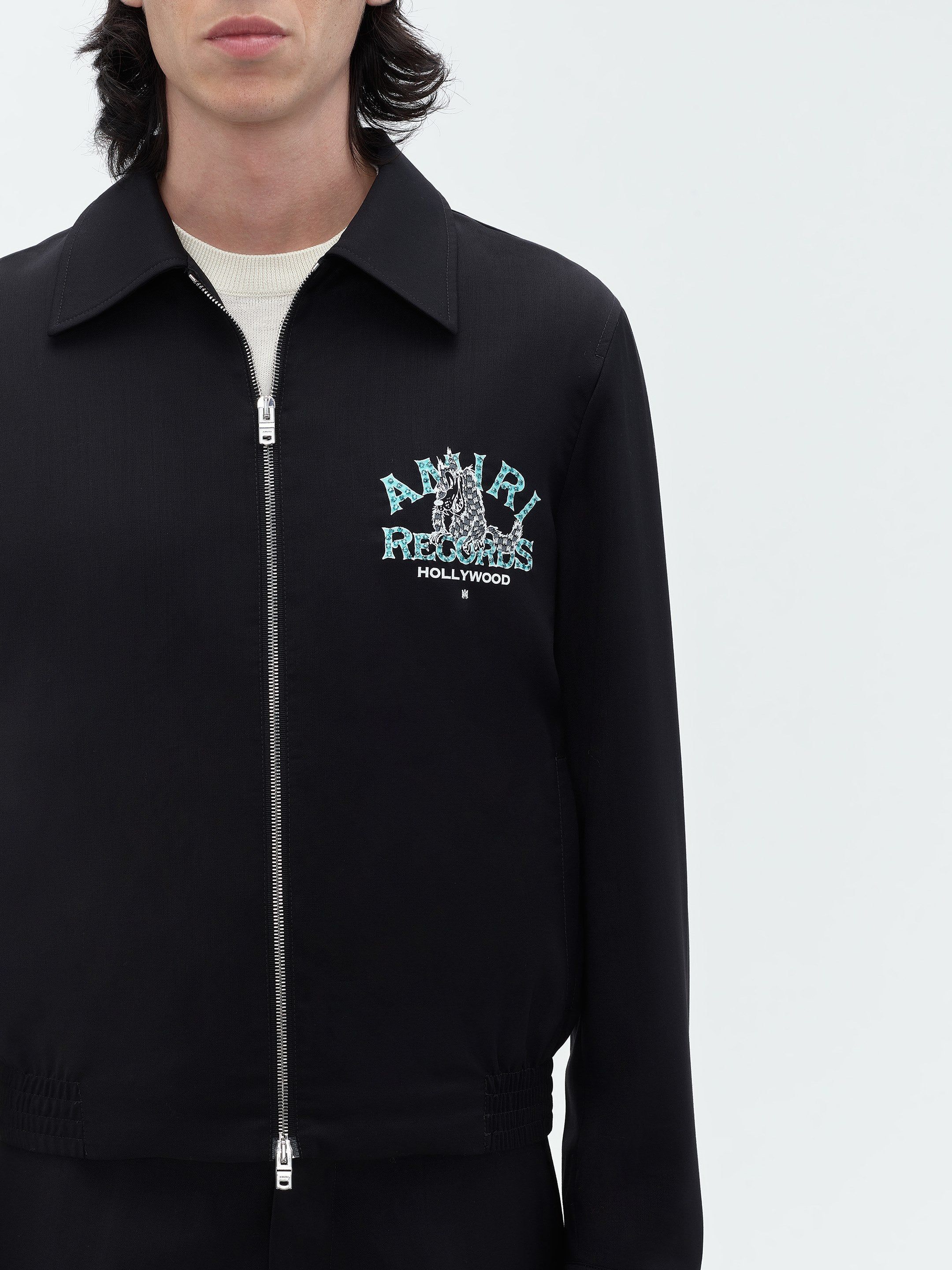 CRYSTAL EMBELLISHED WOLF BLOUSON - BLACK sold by AMIRI product image thumbnail 5