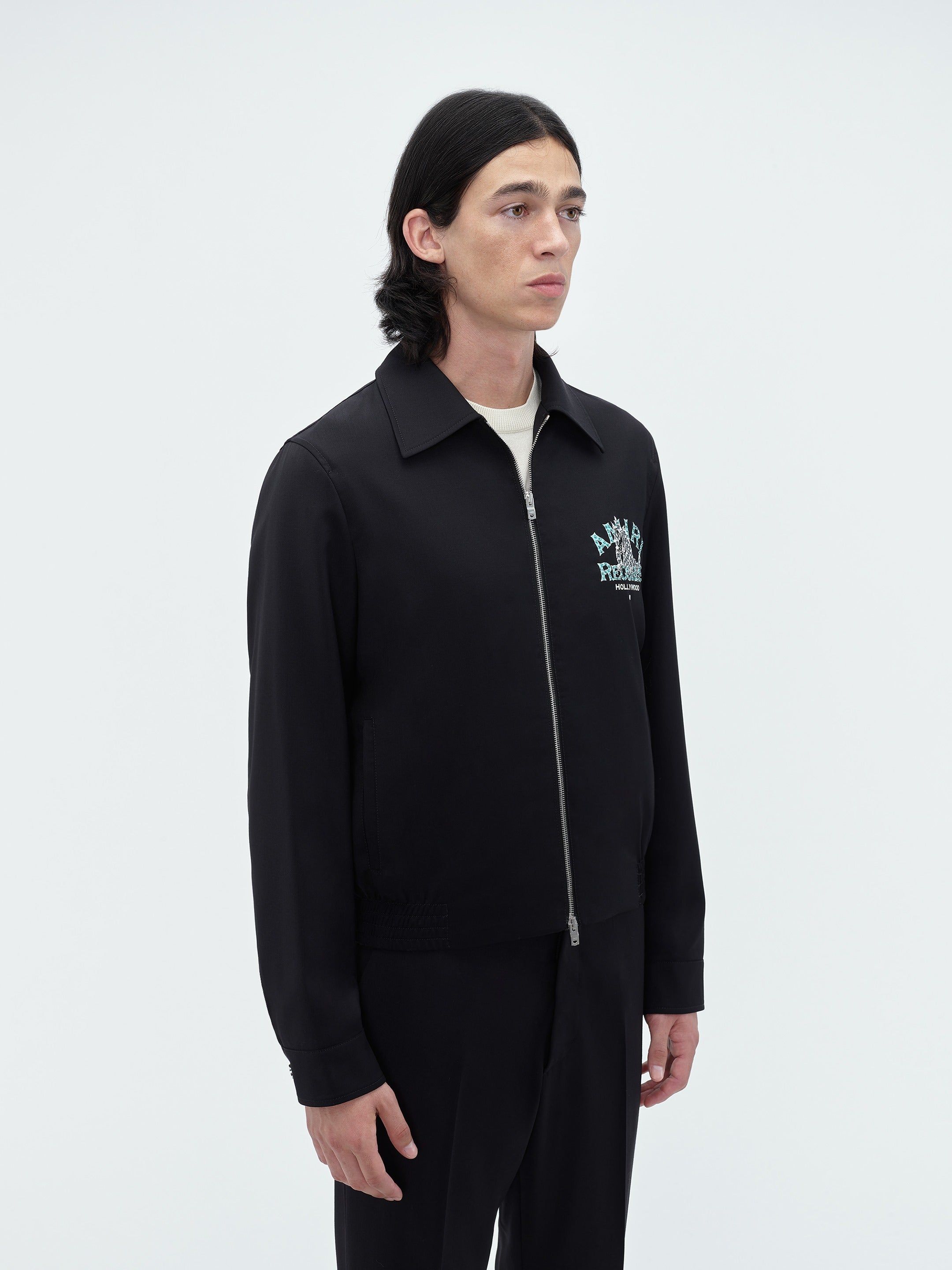 CRYSTAL EMBELLISHED WOLF BLOUSON - BLACK sold by AMIRI product image thumbnail 3