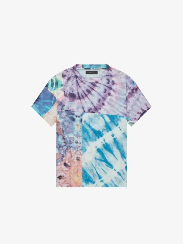 TIE DYE PATCHWORK TEE - MULTI sold by AMIRI