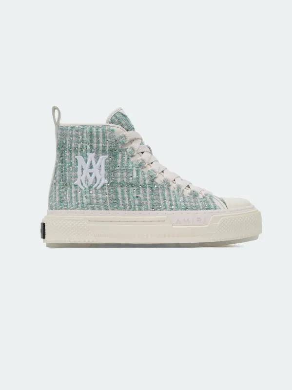 WOMEN - BOUCLE CRYSTAL MA COURT HI - Grey sold by AMIRI