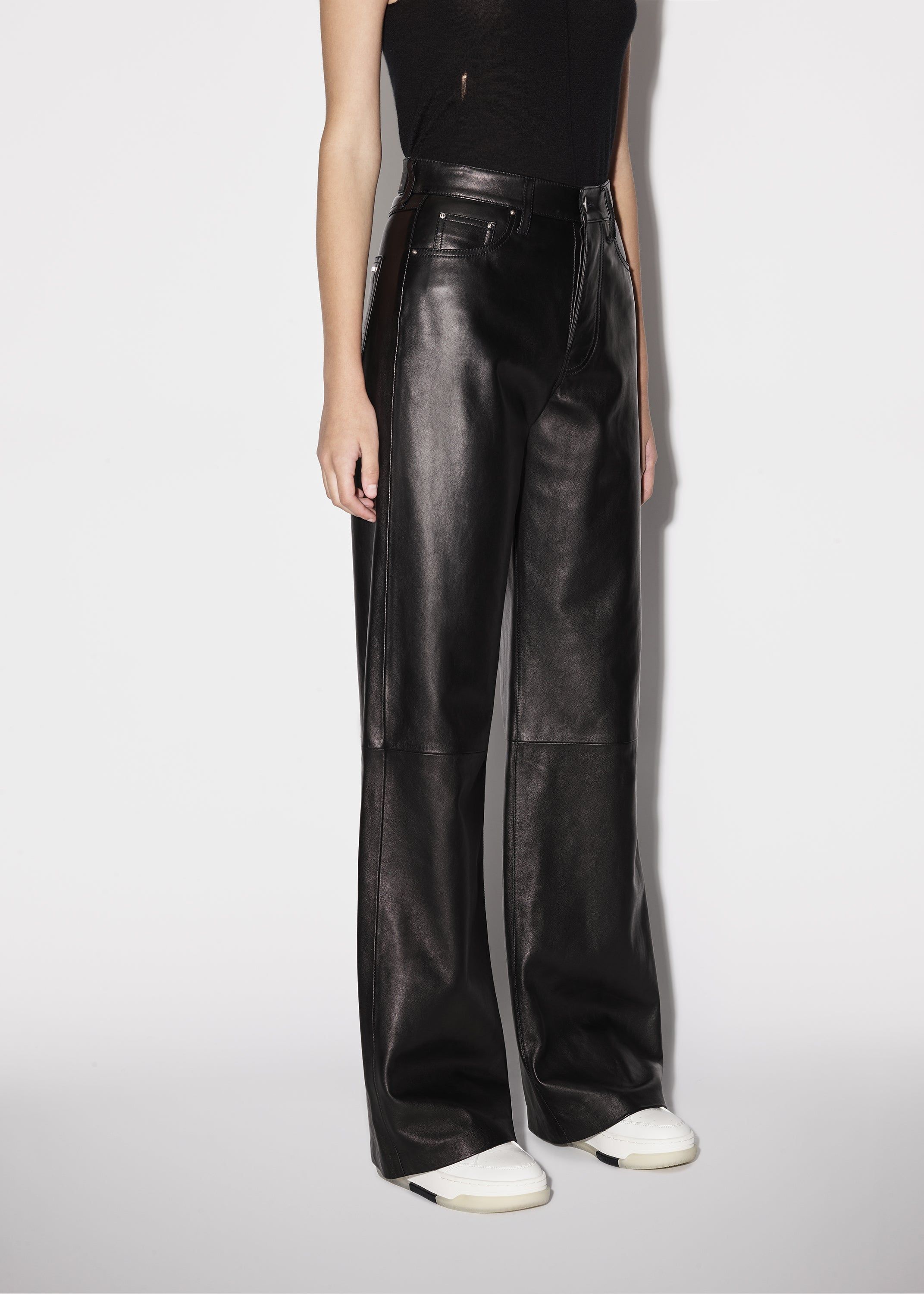 WOMEN - PLONGE 5 POCKET BAGGY PANTS - BLACK sold by AMIRI product image thumbnail 4