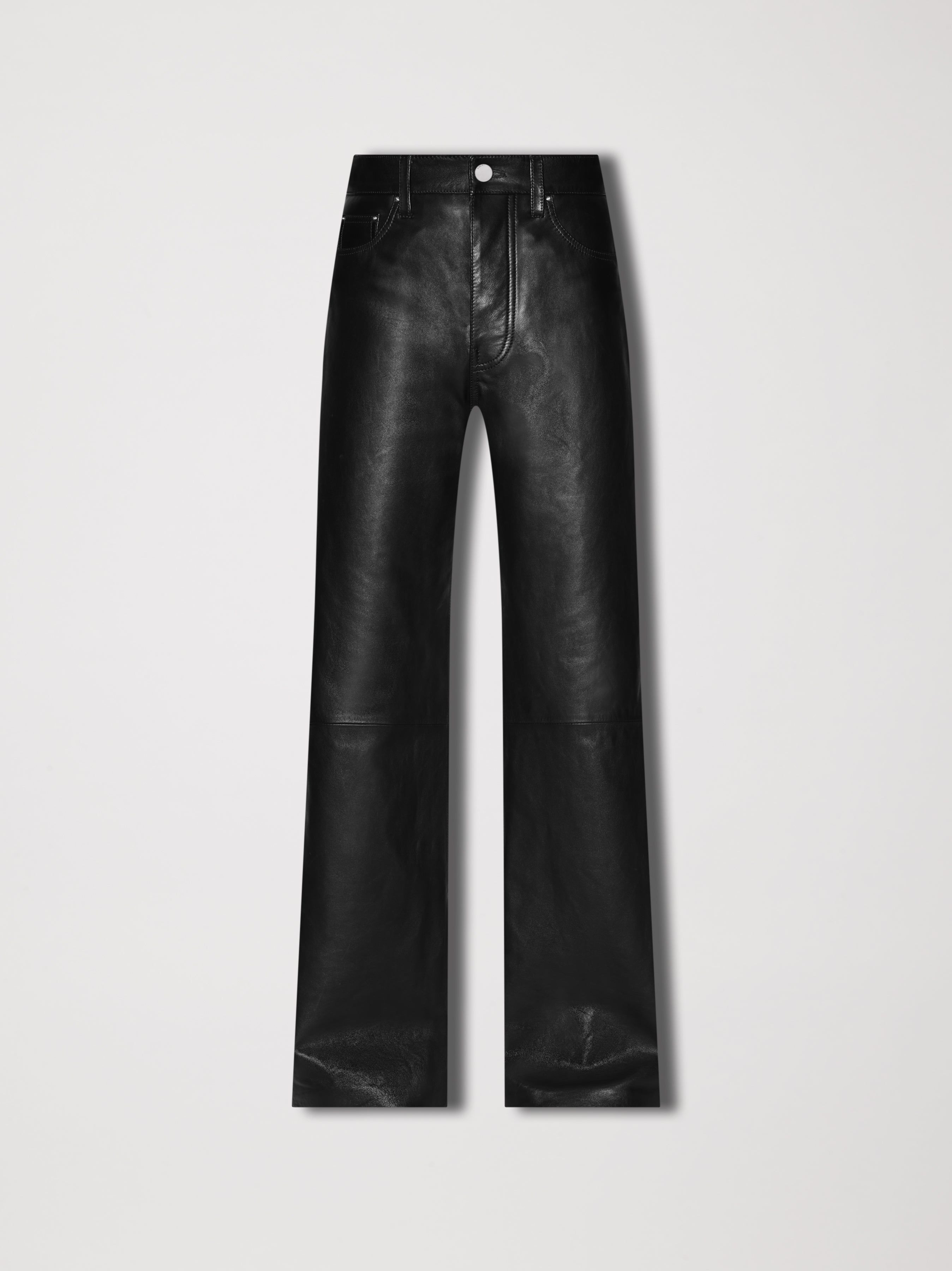 WOMEN - PLONGE 5 POCKET BAGGY PANTS - BLACK sold by AMIRI