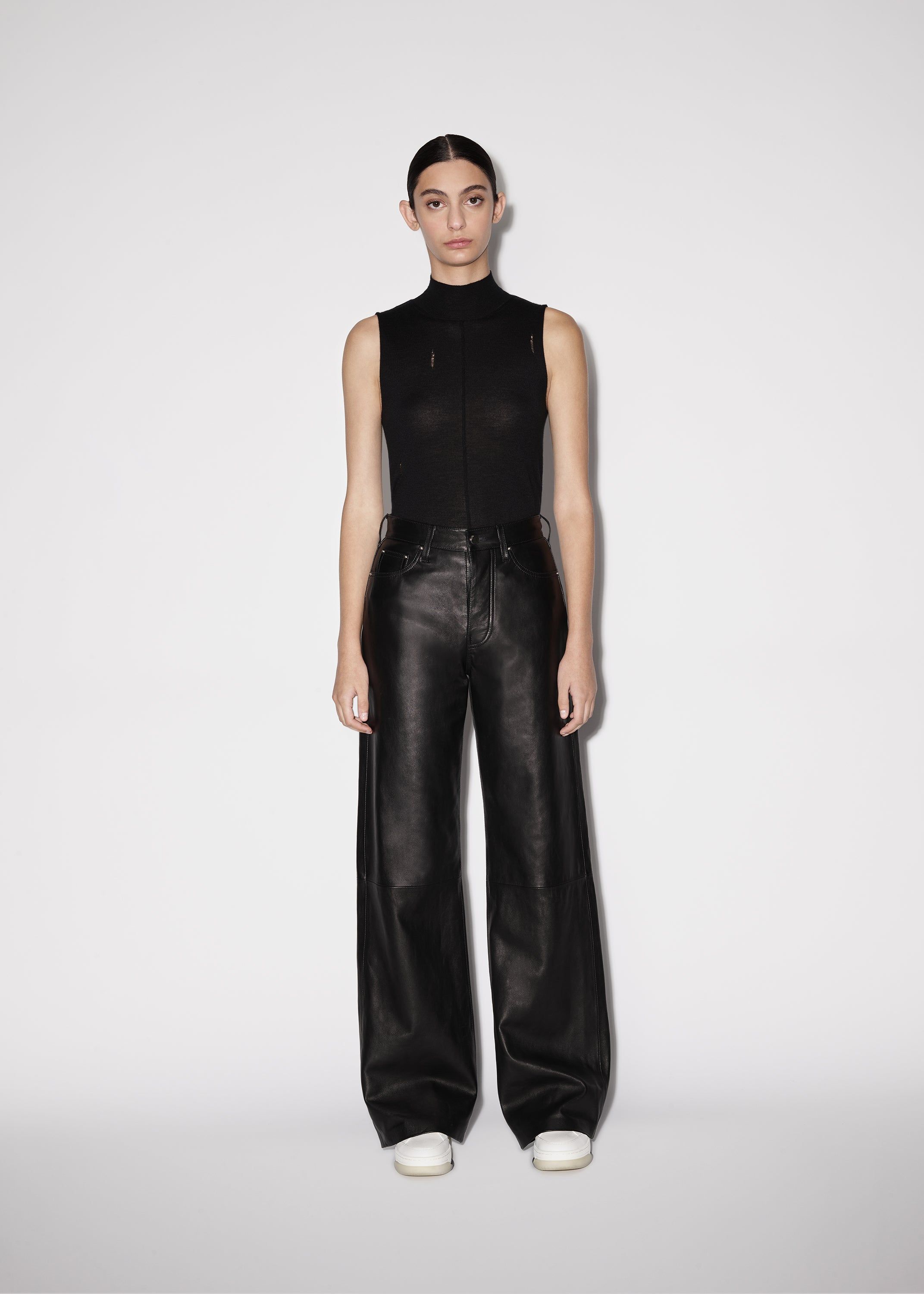 WOMEN - PLONGE 5 POCKET BAGGY PANTS - BLACK sold by AMIRI product image thumbnail 2