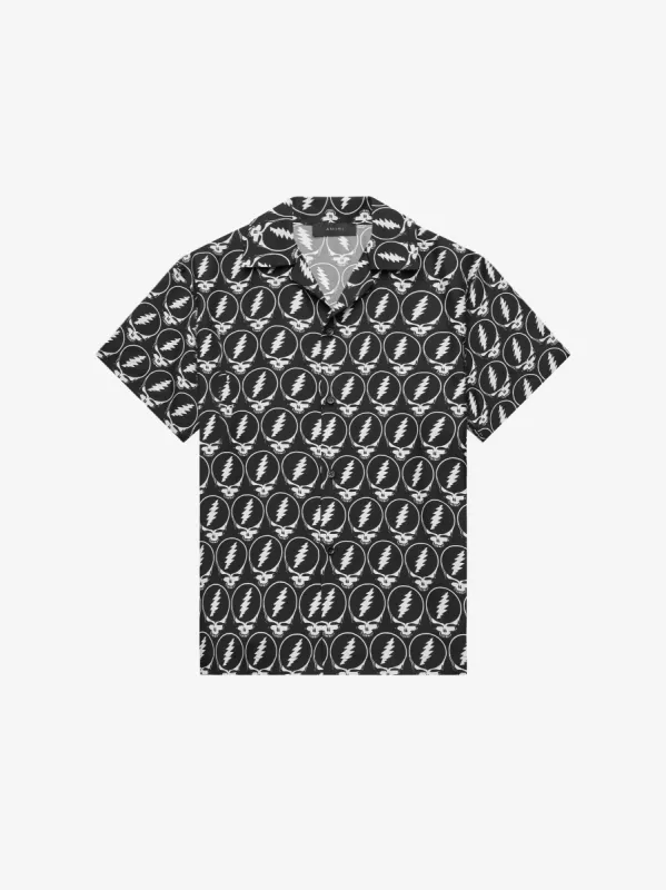 GRATEFUL DEAD SHORT SLEEVE SHIRT - Black / White made by AMIRI