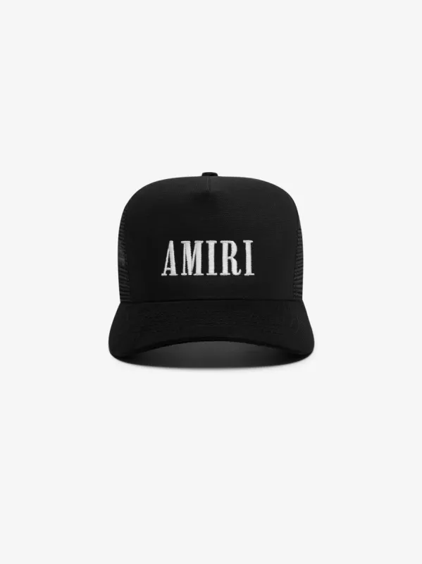 AMIRI CORE LOGO TRUCKER - Black / White sold by AMIRI