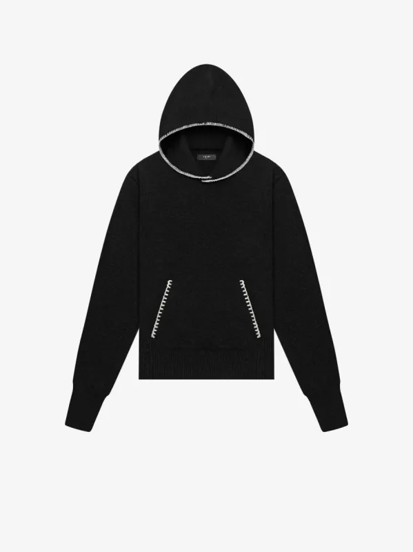 CASHMERE HOODIE - BLACK sold by AMIRI