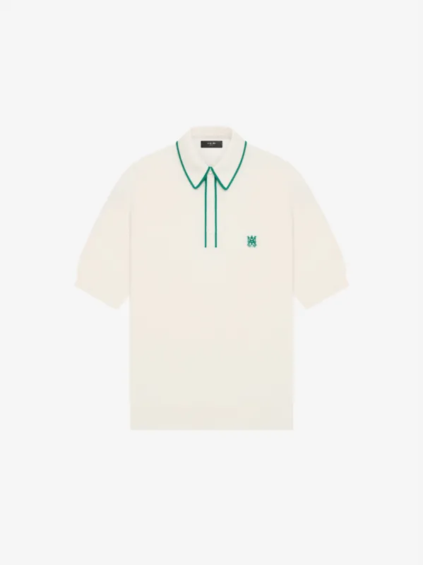 SHORT SLEEVE POLO - Alabaster sold by AMIRI