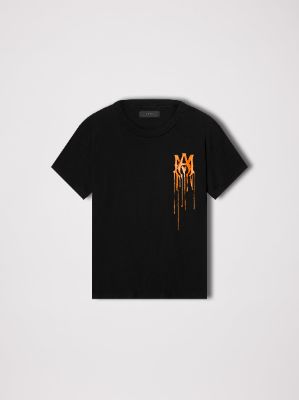 PAINT DRIP M.A. TEE - BLACK / ORANGE made by AMIRI